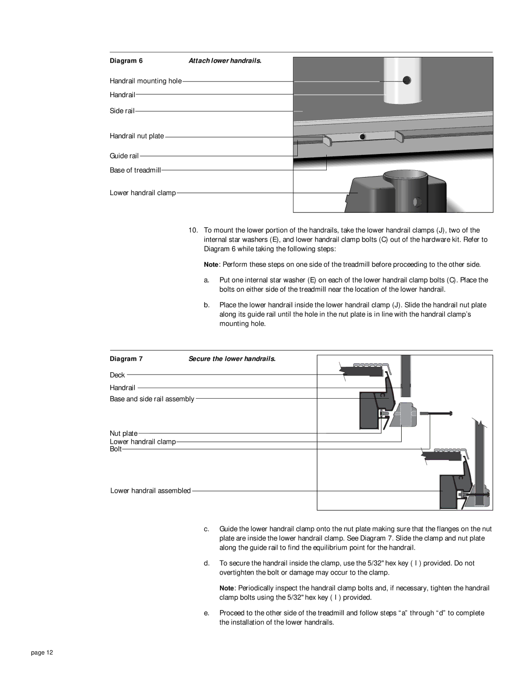 Precor 9.21i owner manual Diagram 