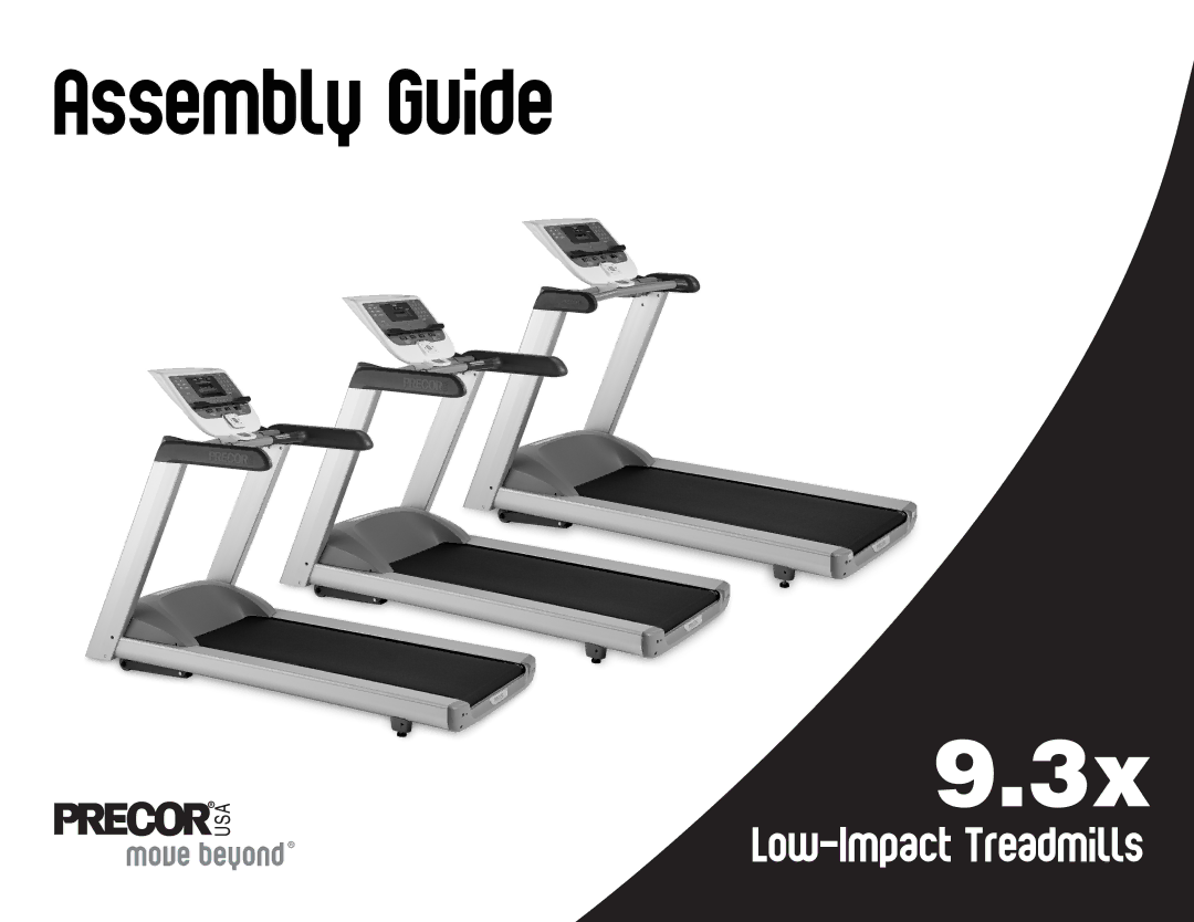 Precor 9.35 manual Assembly Guide 