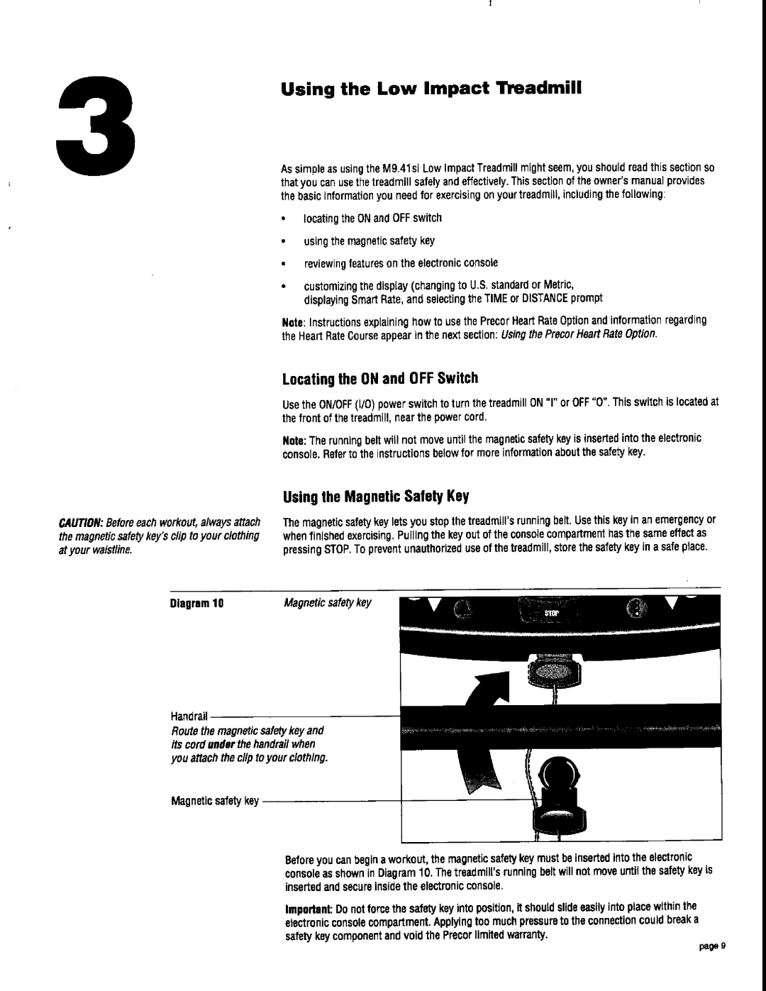 Precor 9.41si manual 