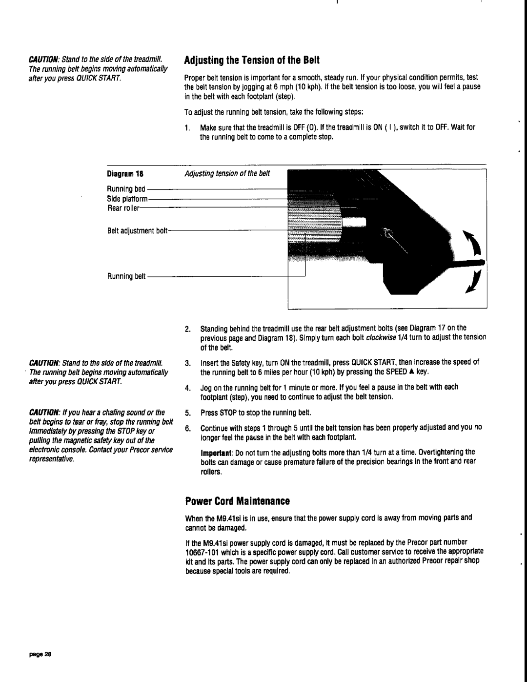 Precor 9.41si manual 