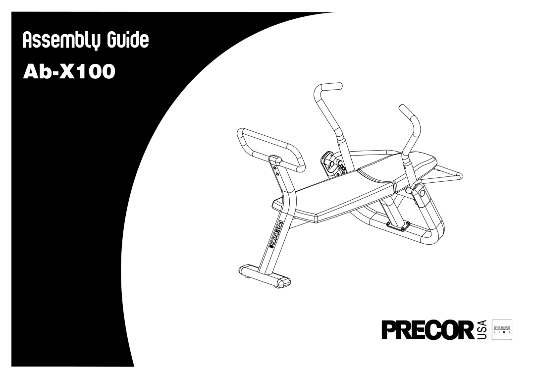 Precor Ab-X100 manual Assembly Guide 