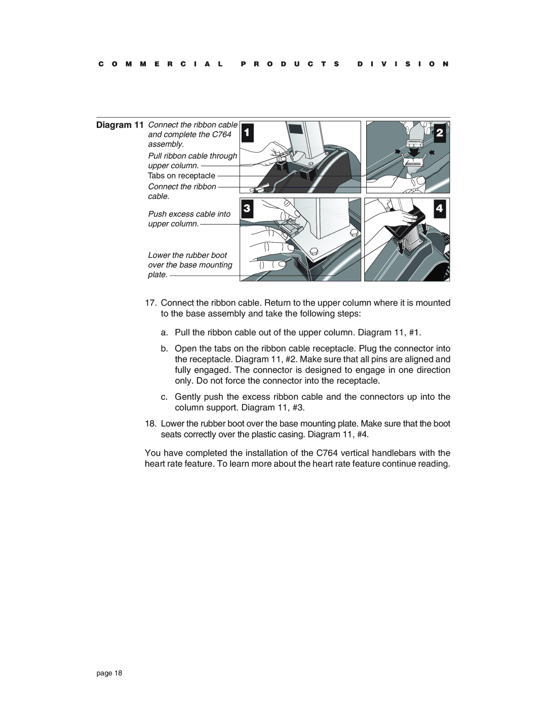 Precor owner manual Complete the C764 