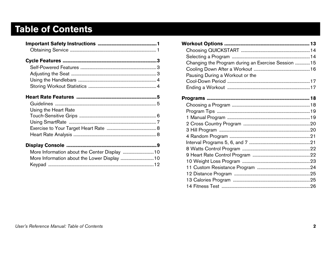 Precor C842i owner manual Heart Rate Features, Display Console 