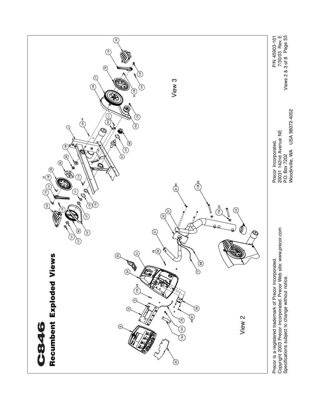 Precor C846 owner manual View 