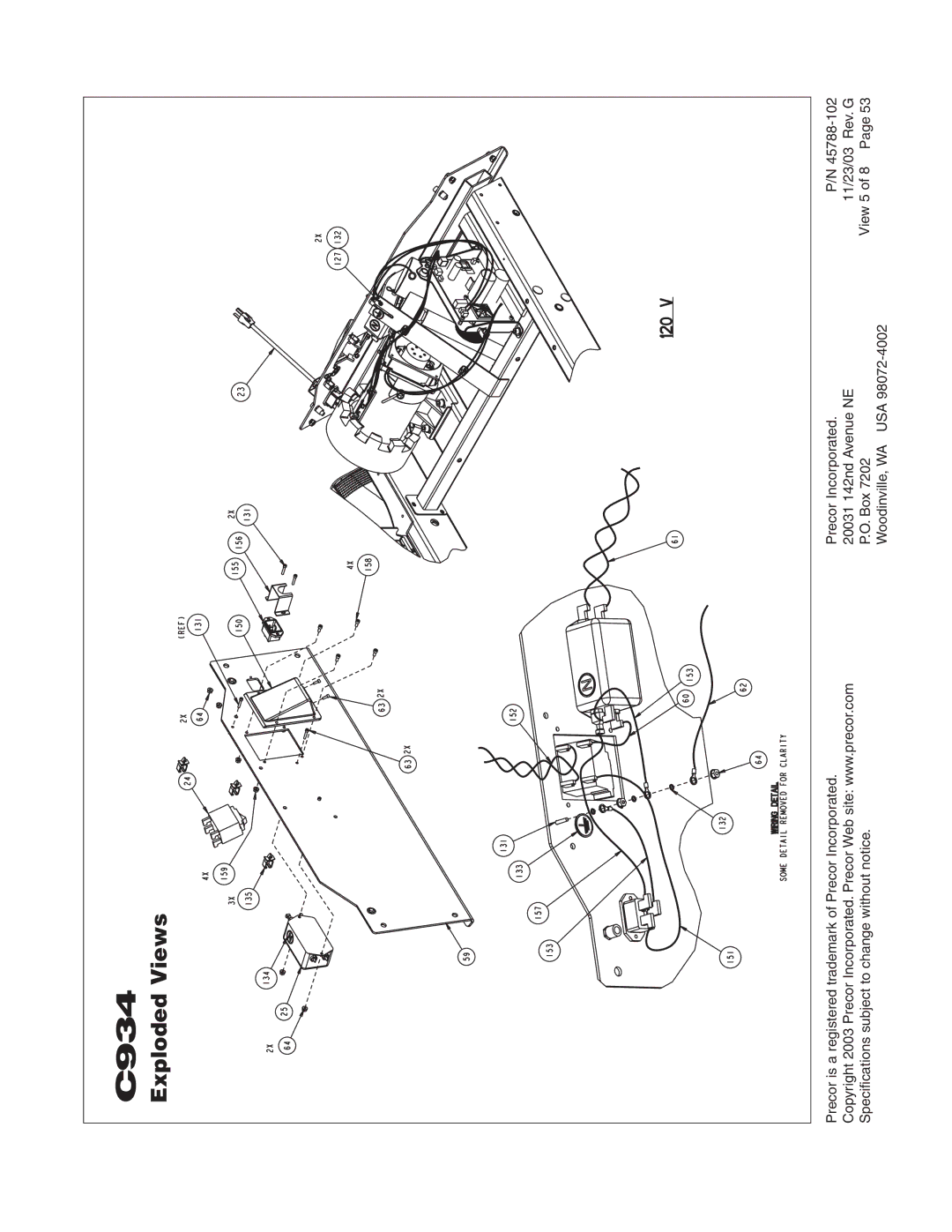 Precor C934 owner manual 