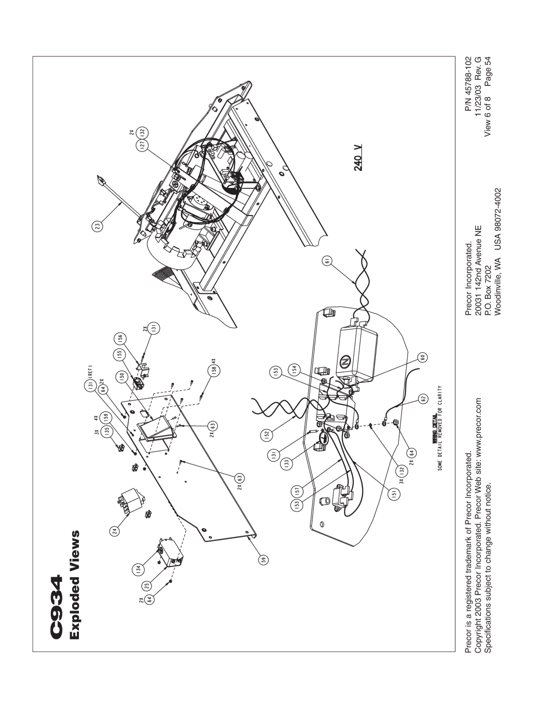 Precor C934 owner manual 