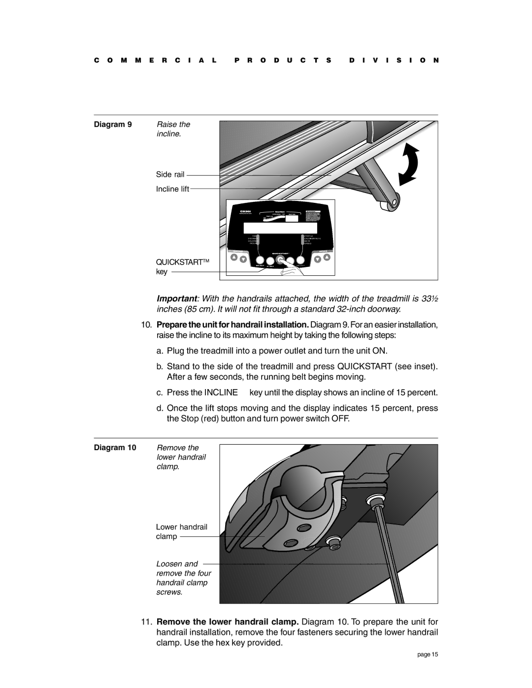 Precor C936i owner manual Diagram 