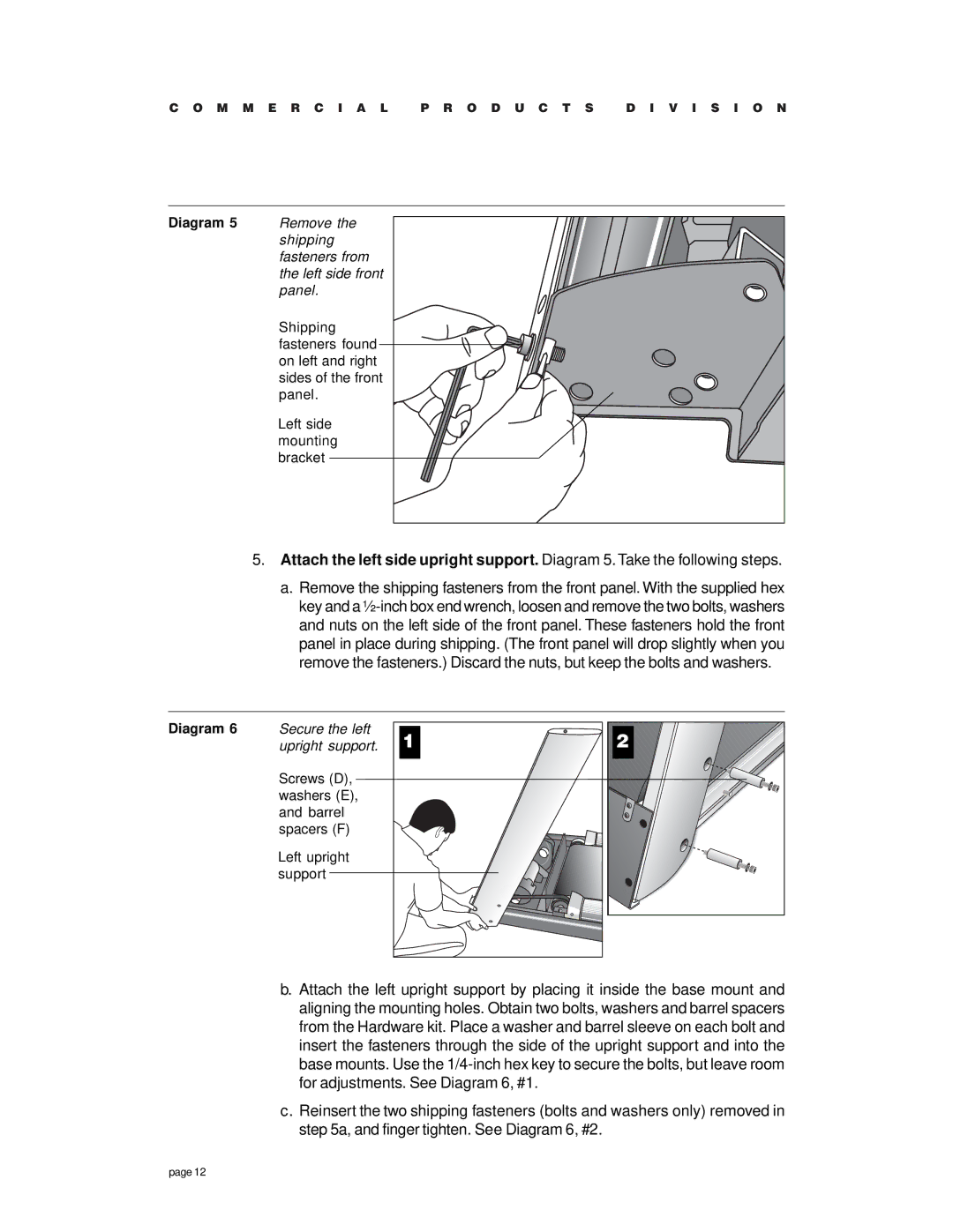 Precor c954 owner manual M M E R C I a L O D U C T S V I S I O N 