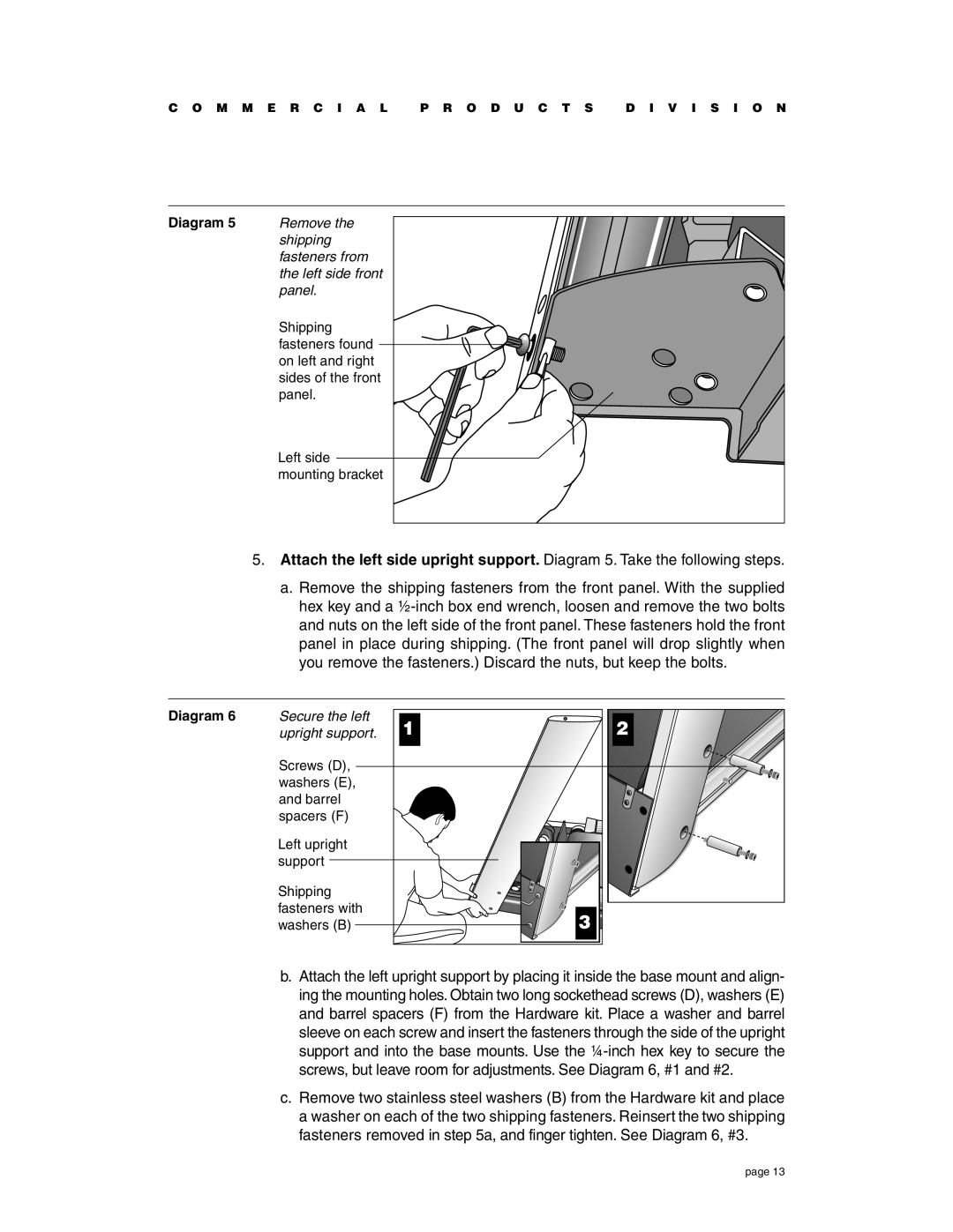 Precor C954i, C956i owner manual Remove 