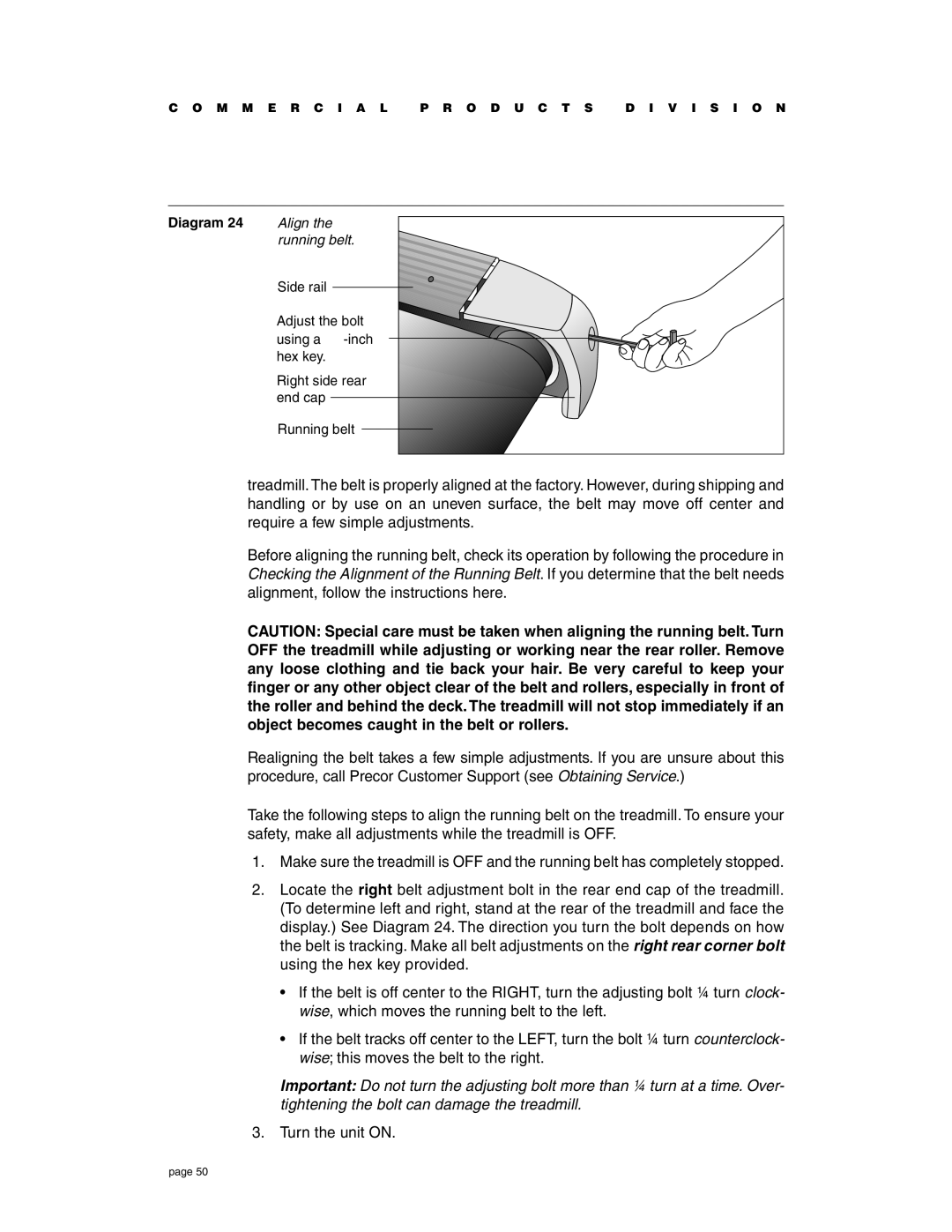 Precor C956i, C954i owner manual Align 