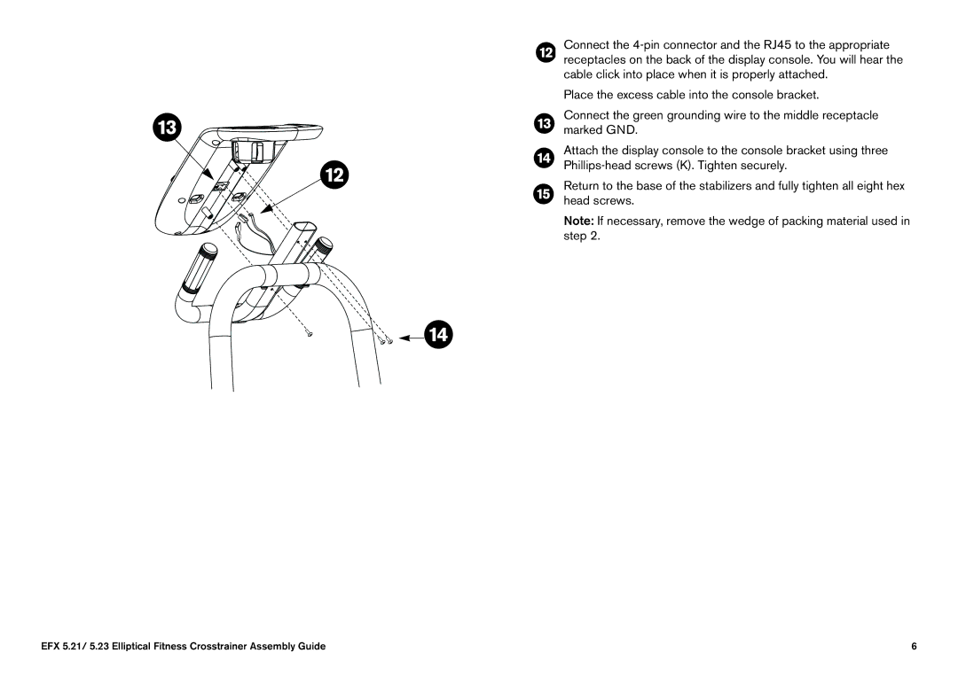 Precor EFX 5.23, EFX 5.21 manual 