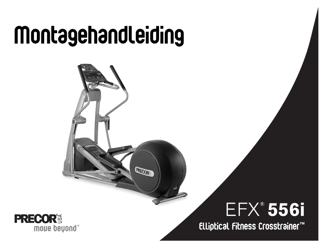 Precor EFX 546i, EFX 556i manual Montagehandleiding 