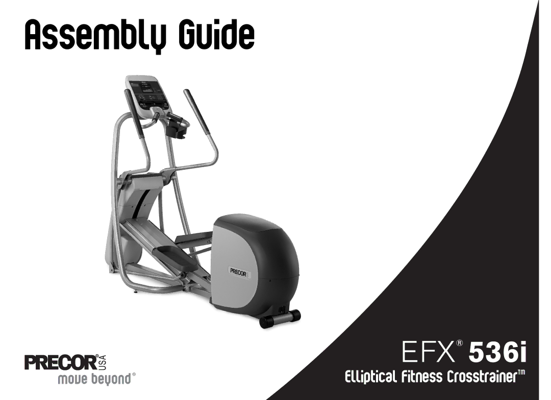 Precor EFX manual Assembly Guide 