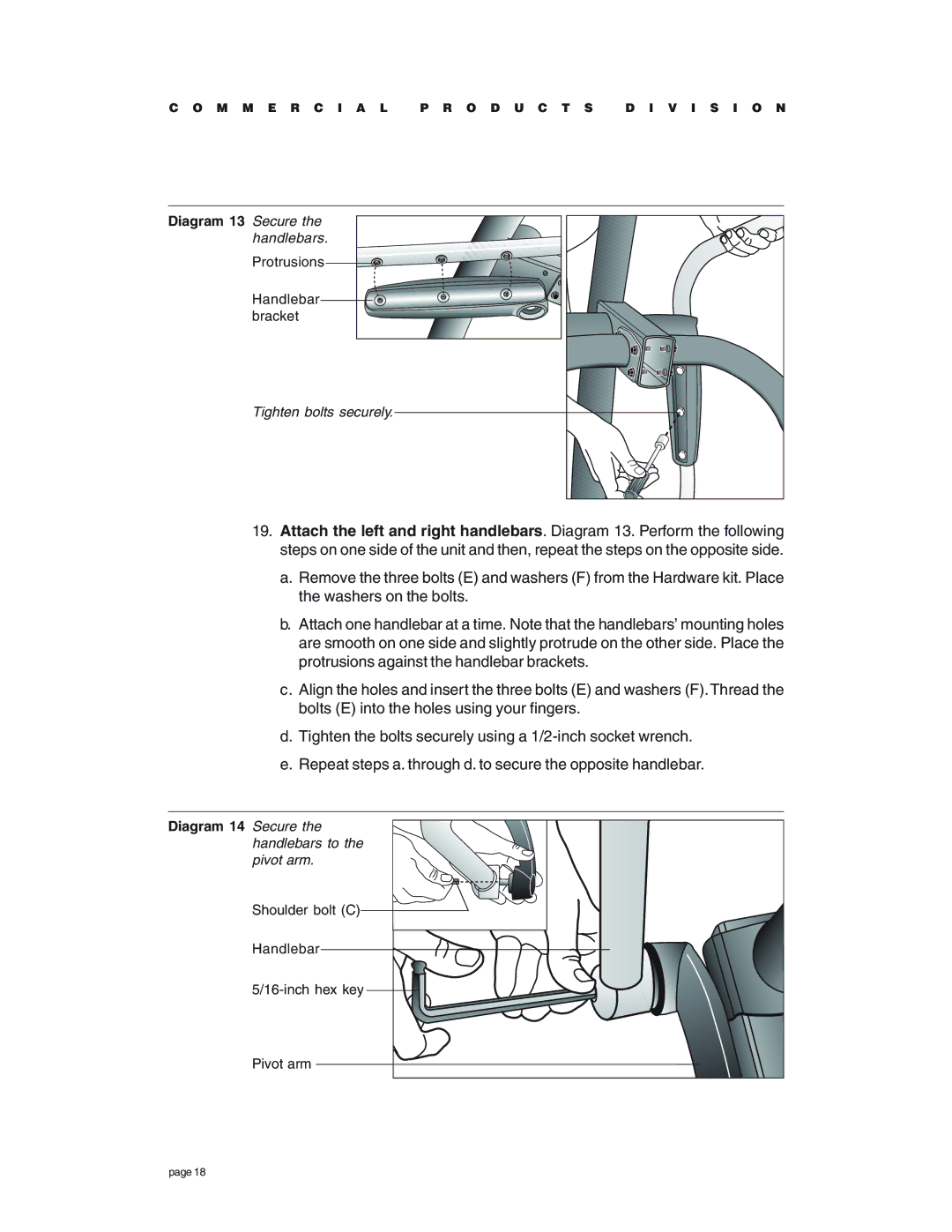 Precor EFX534 owner manual Diagram 13 Secure 