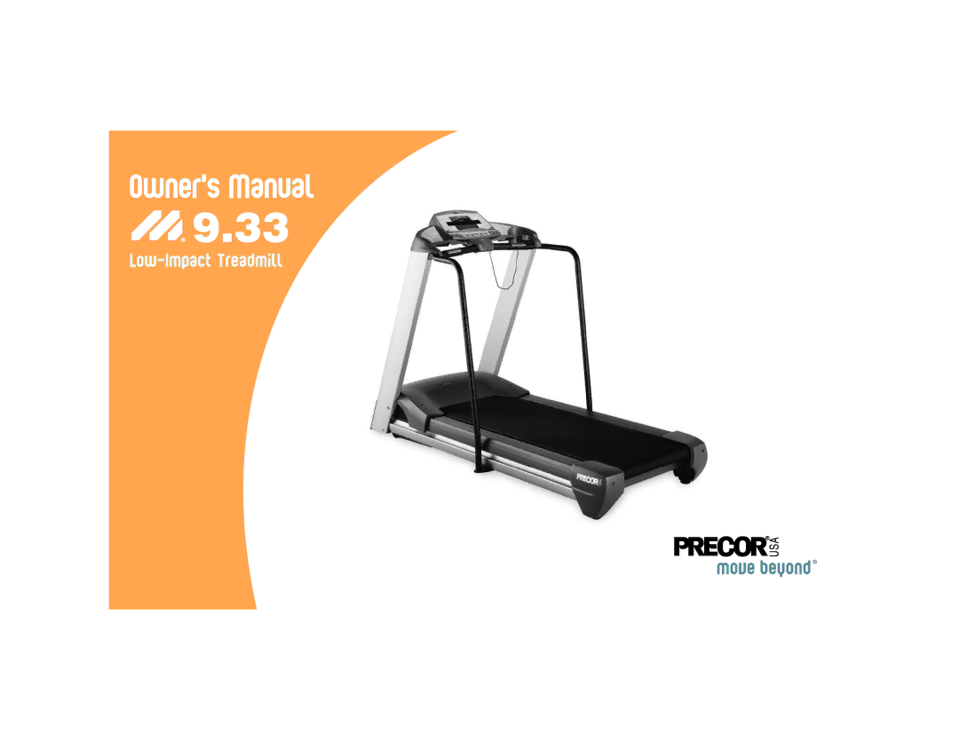 Precor M9.33 manual 