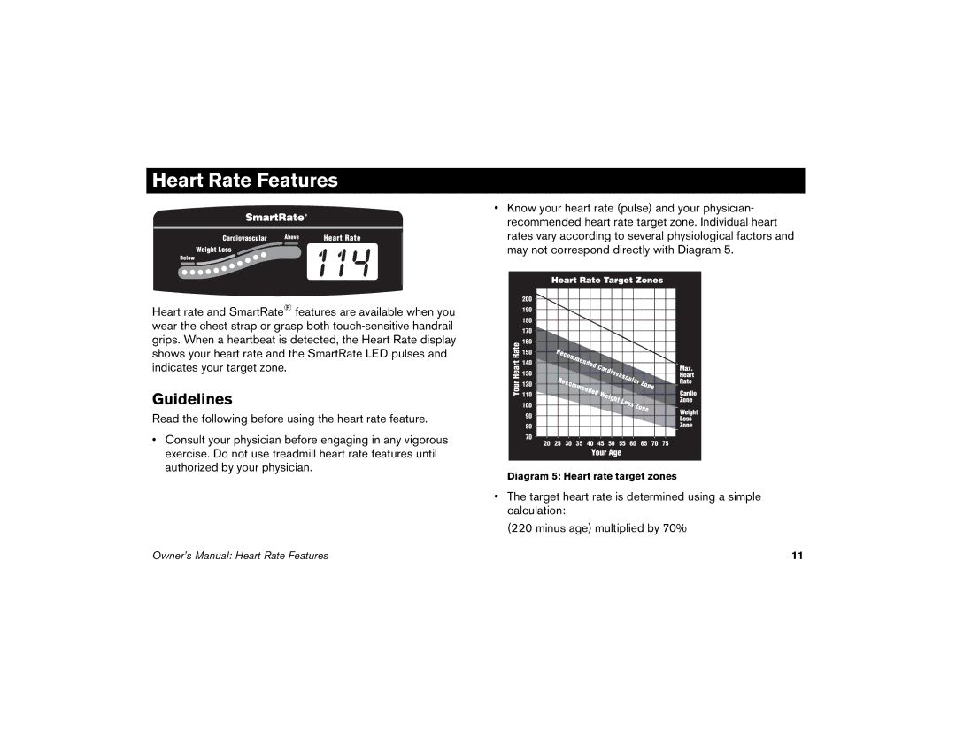 Precor M9.33 manual 114, Guidelines 