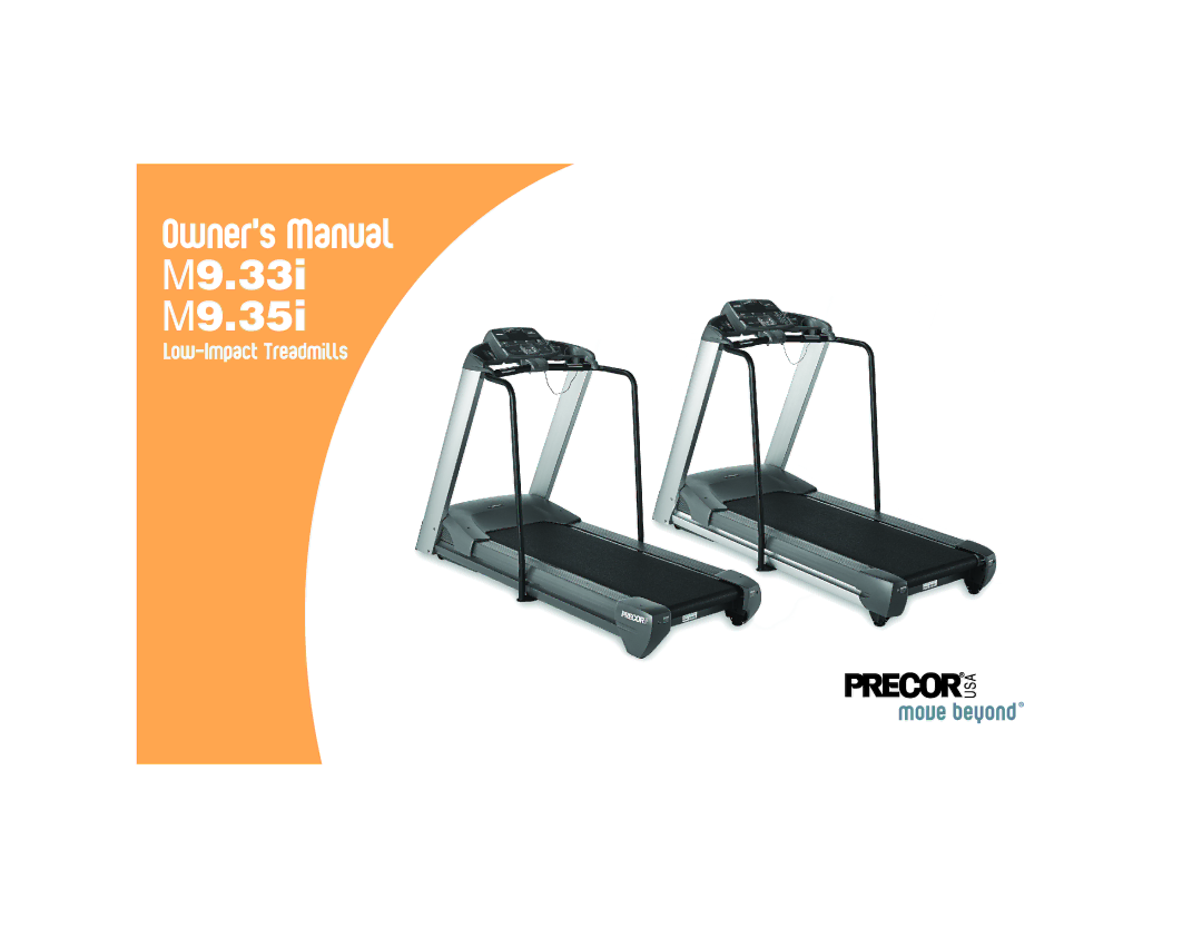 Precor M9.35I manual M9.33i M9.35i 