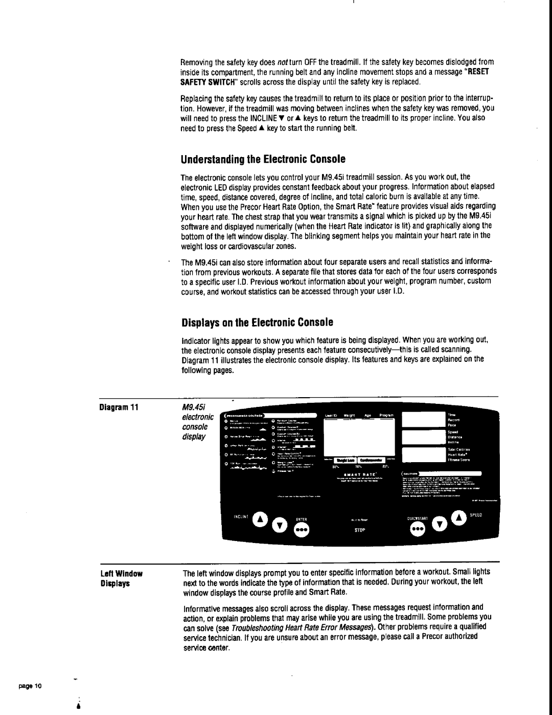 Precor M9.45i manual 