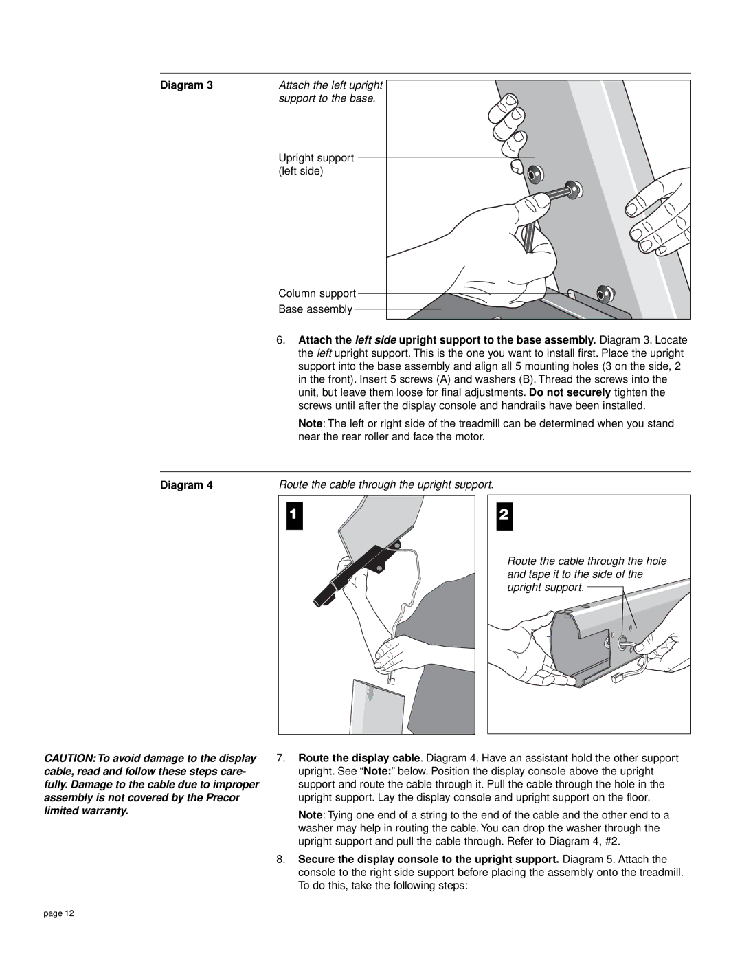 Precor M9.55 owner manual Diagram 