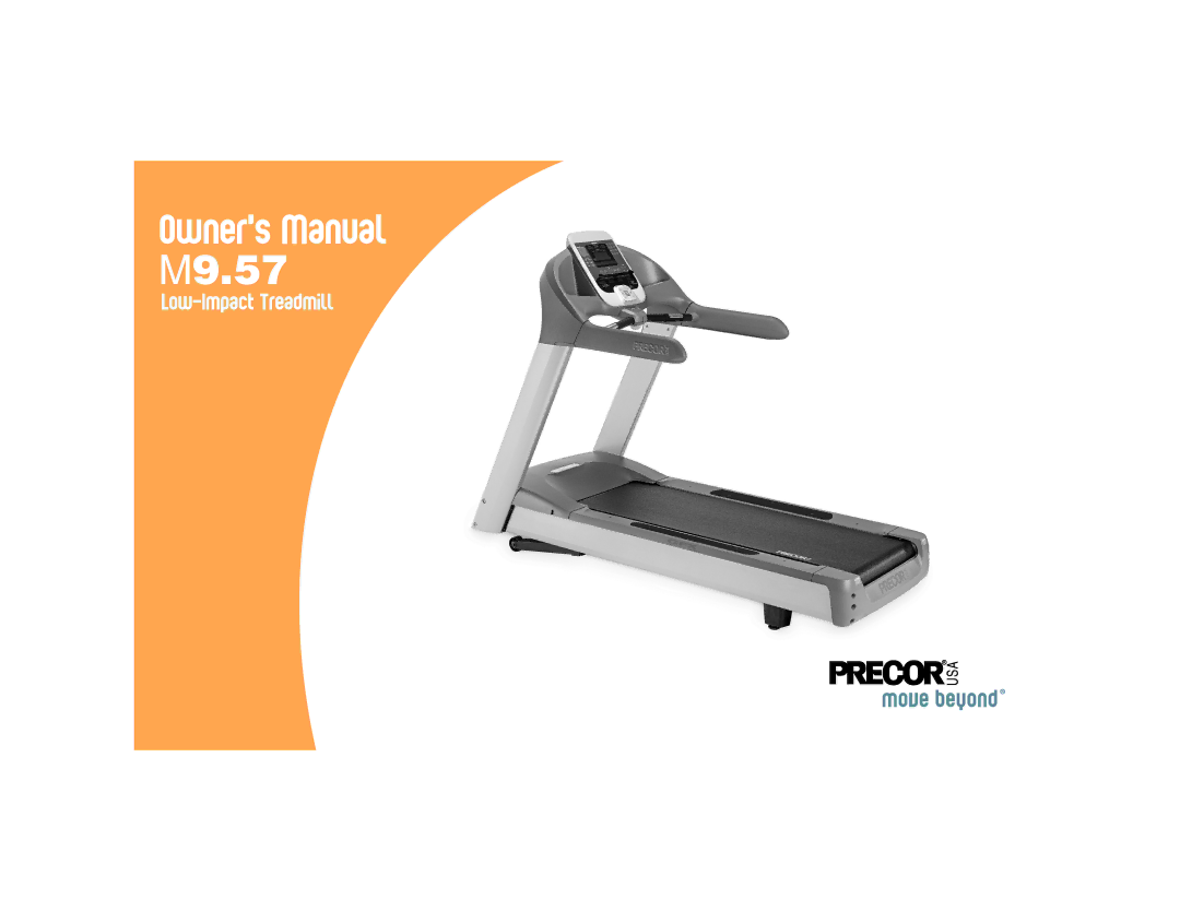 Precor M9.57 manual 