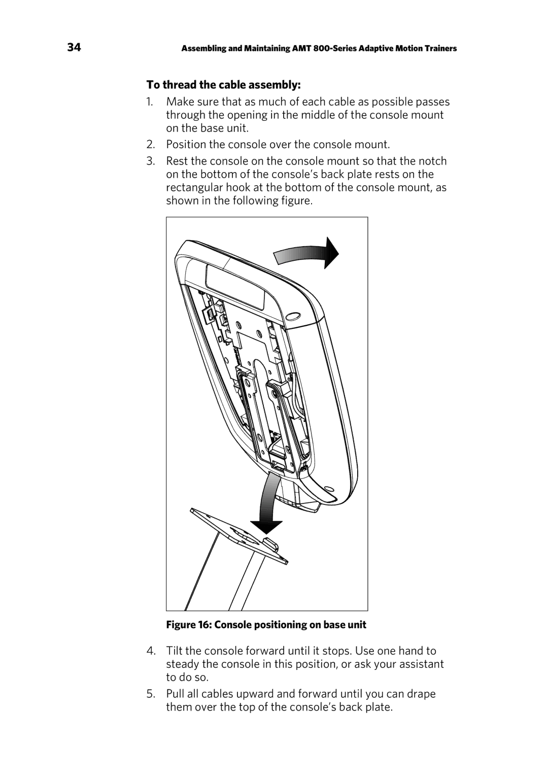 Precor p20 manual To thread the cable assembly 