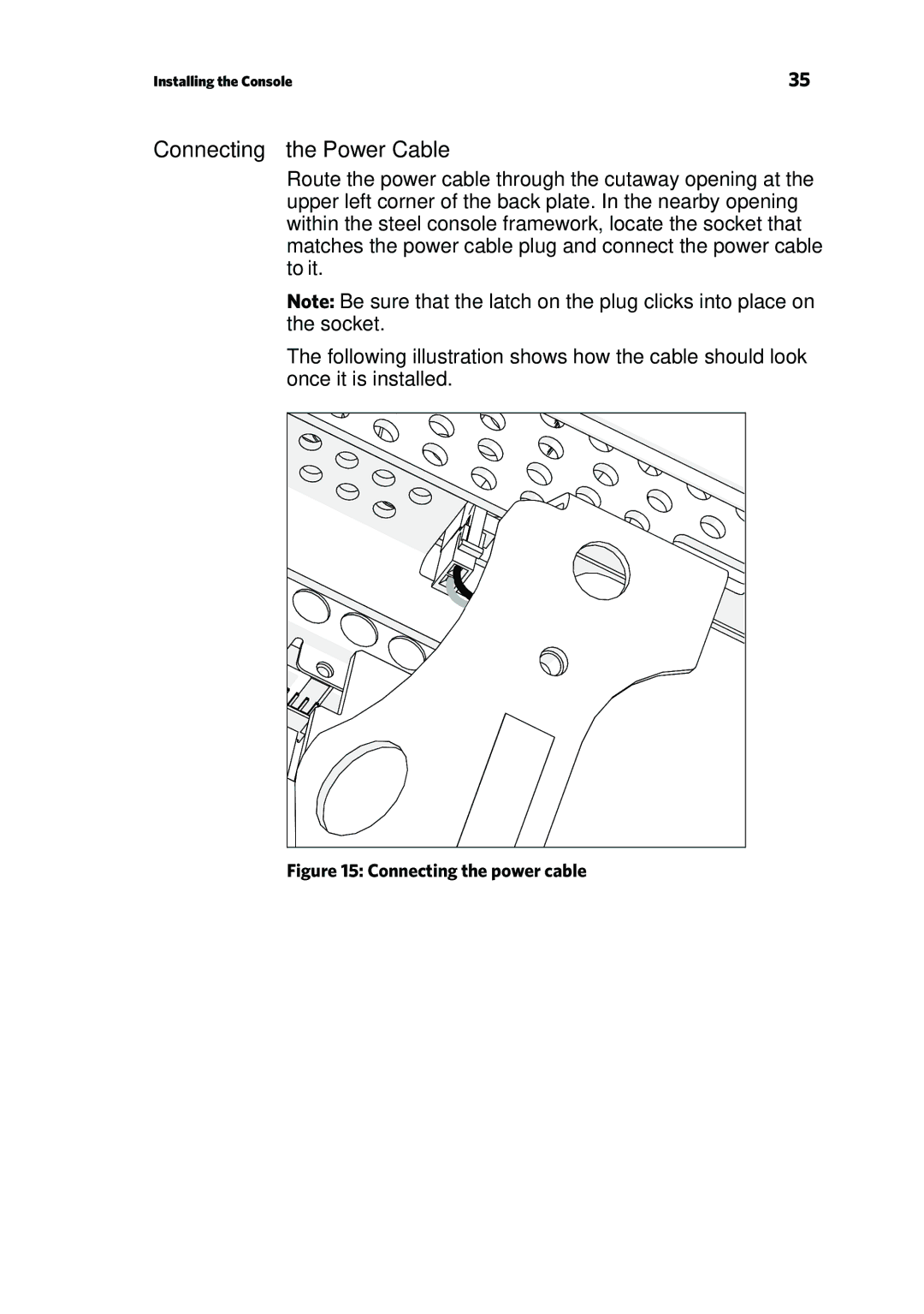 Precor P80 manual Connecting the Power Cable, Connecting the power cable 