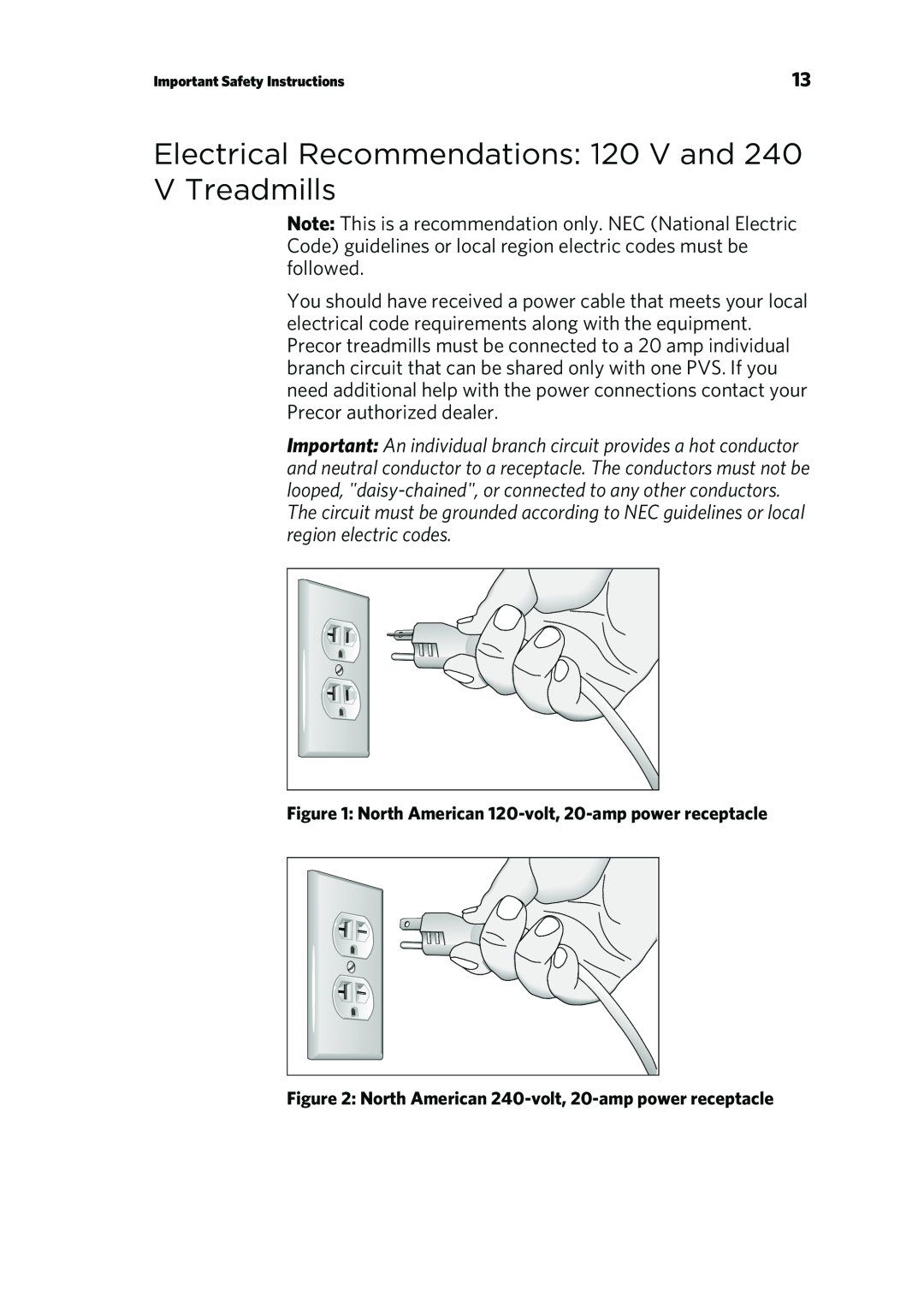 Precor P80 manual 