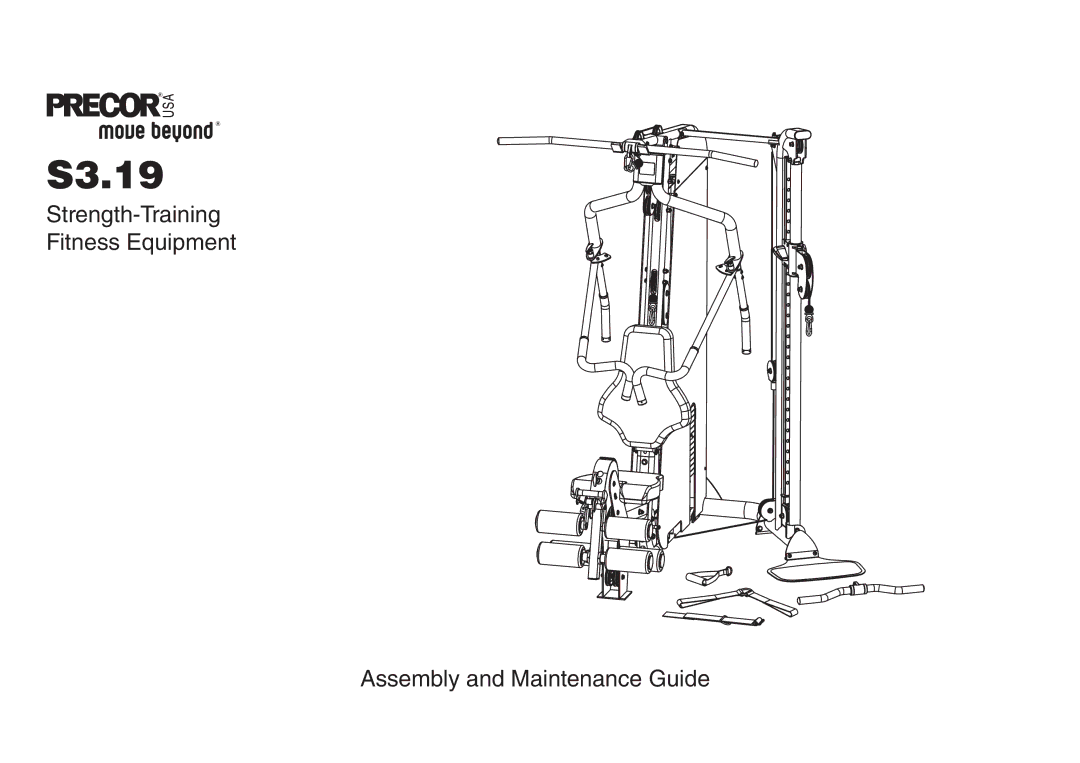 Precor S3-19 manual S3.19 