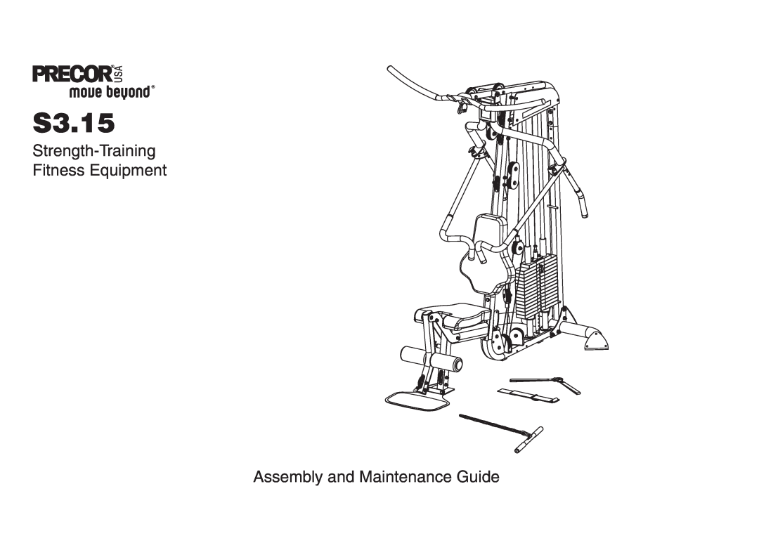 Precor installation instructions S3.15 Shroud Assembly 