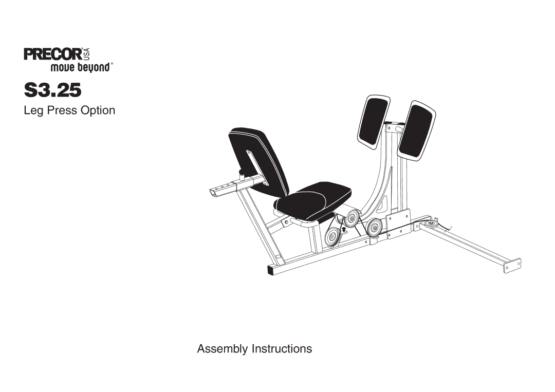 Precor S3.25 manual 