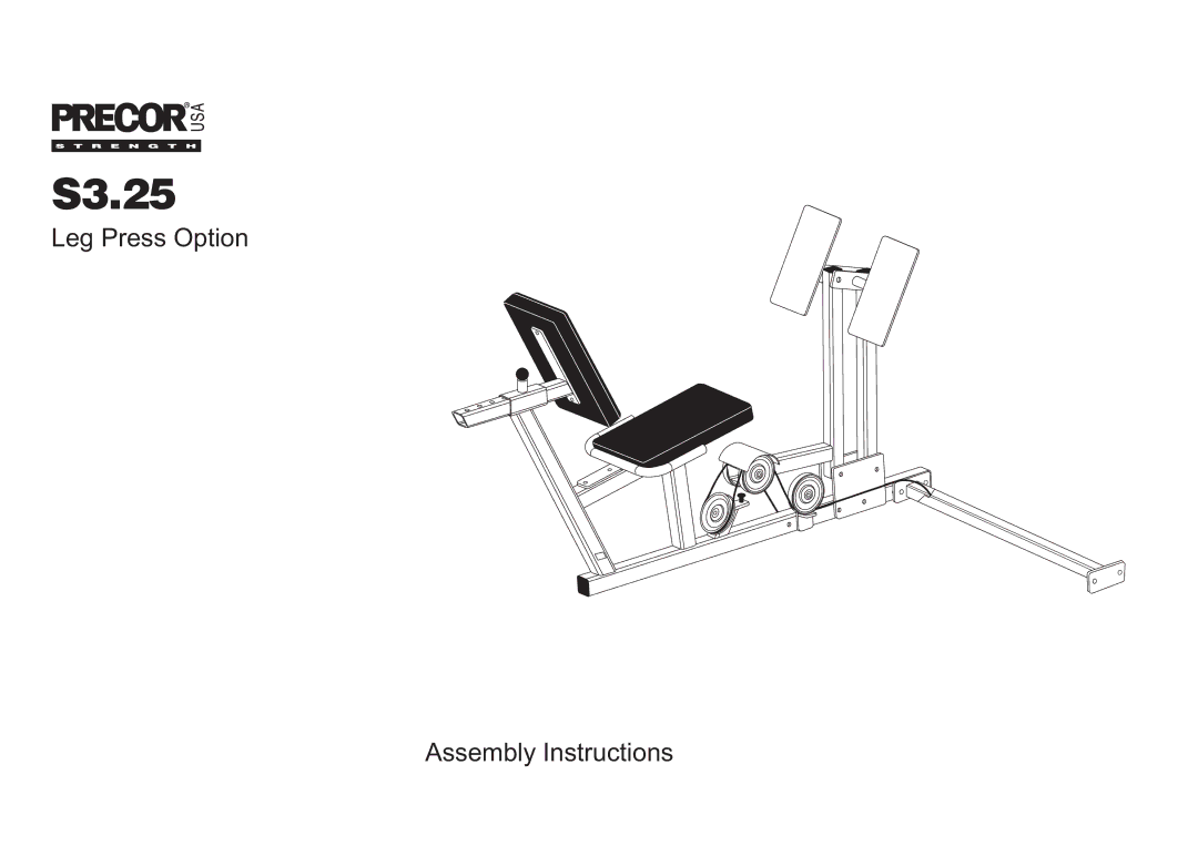 Precor S3.25 manual 