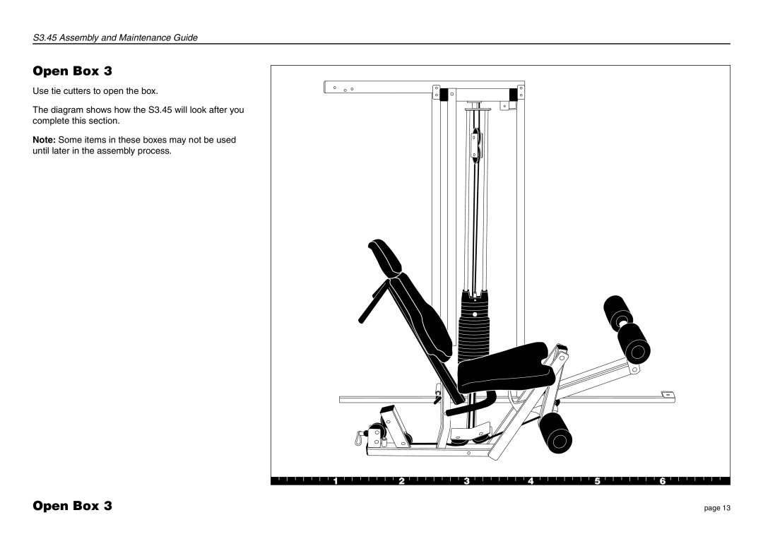 Precor S3.45 manual Open Box 