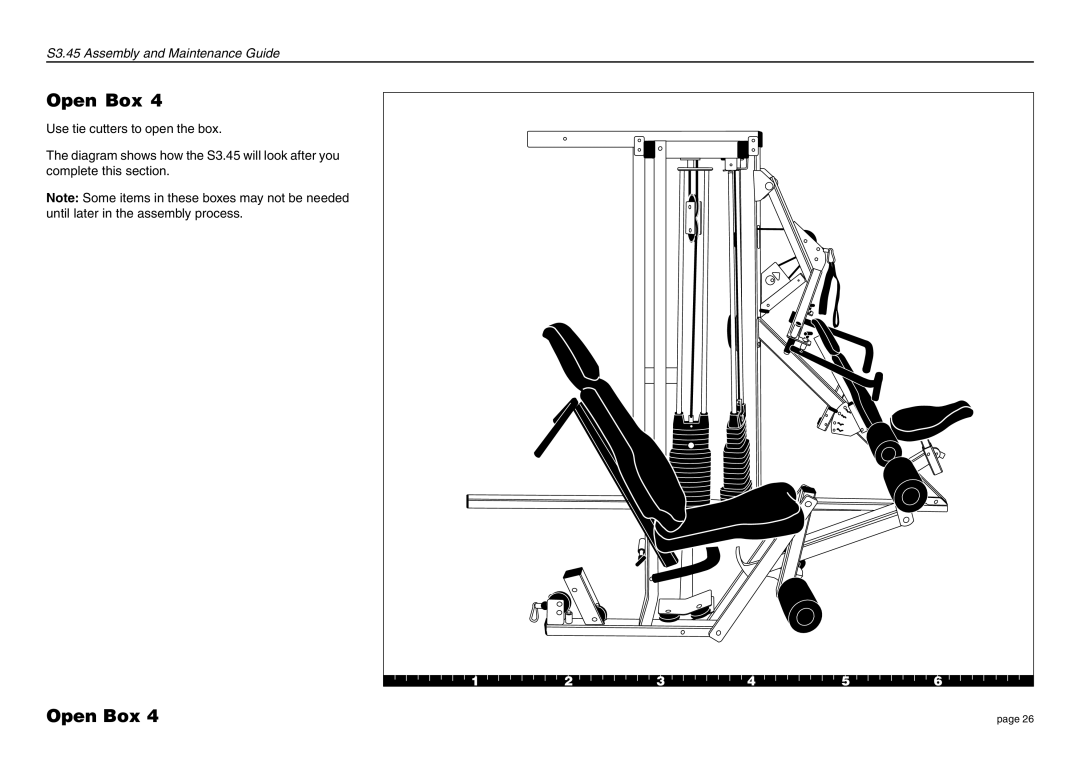 Precor S3.45 manual Open Box 