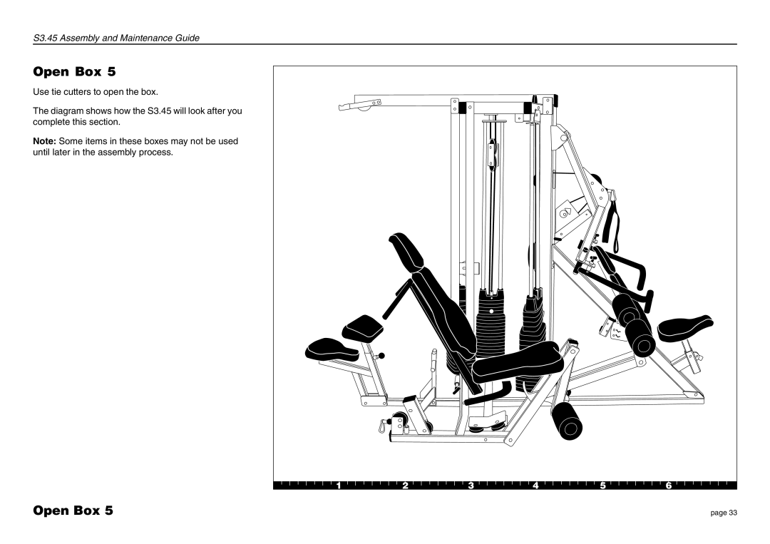 Precor S3.45 manual Open Box 