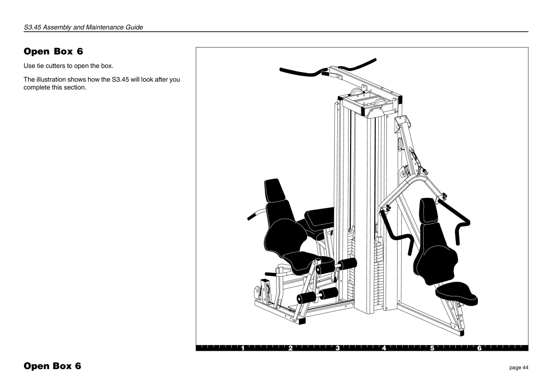 Precor S3.45 manual Open Box 