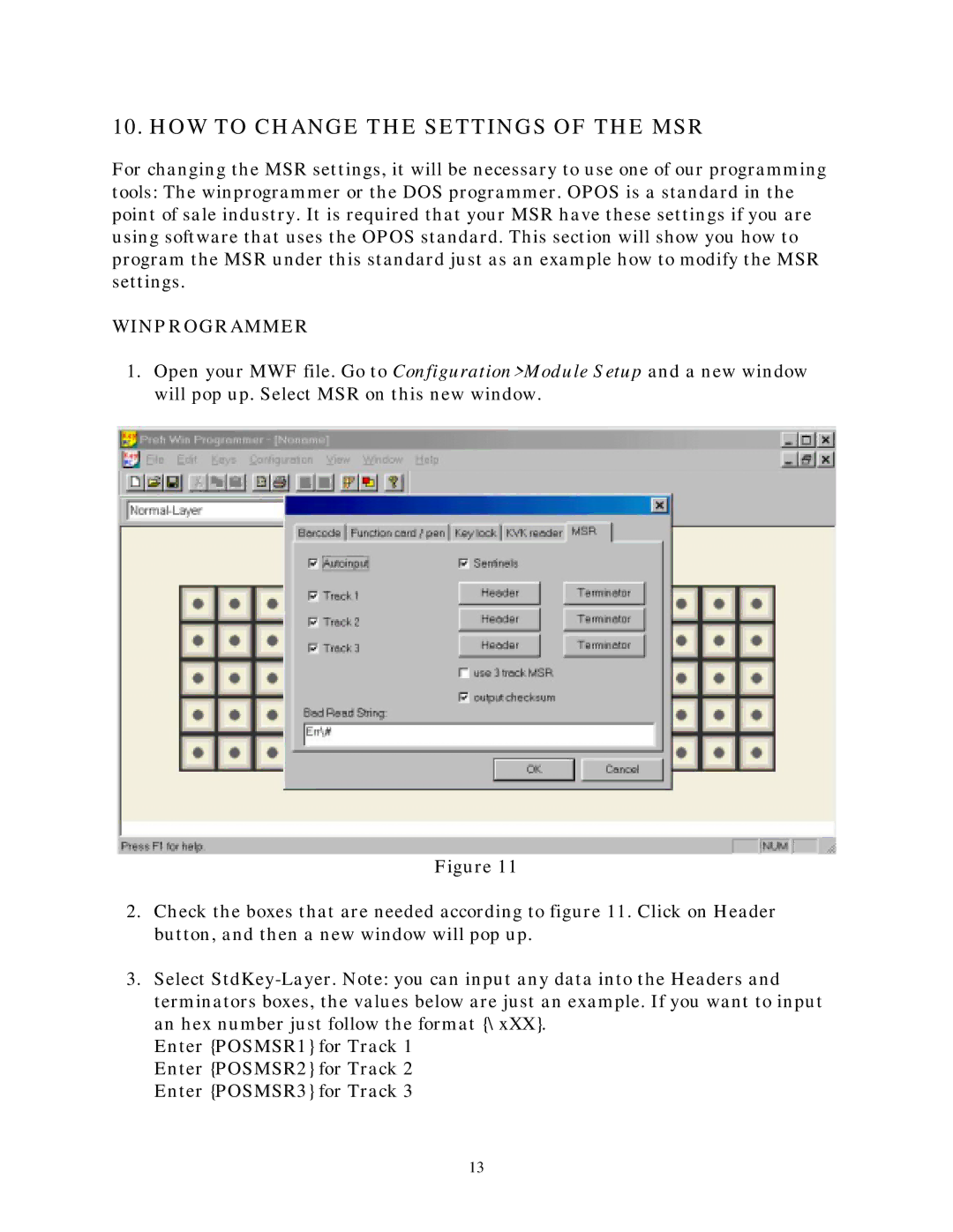 Preh MC25-35\ manual HOW to Change the Settings of the MSR 