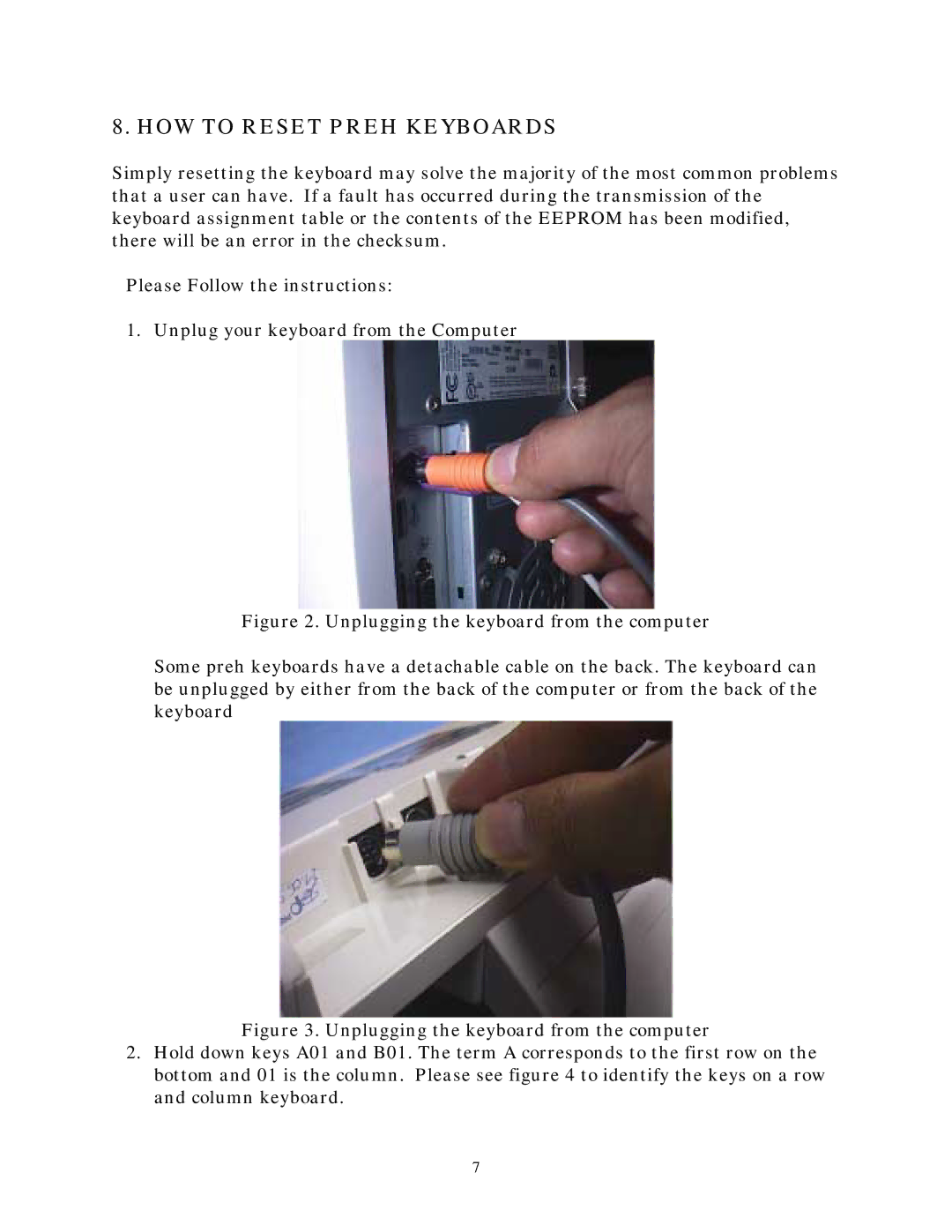 Preh MC25-35\ manual HOW to Reset Preh Keyboards 