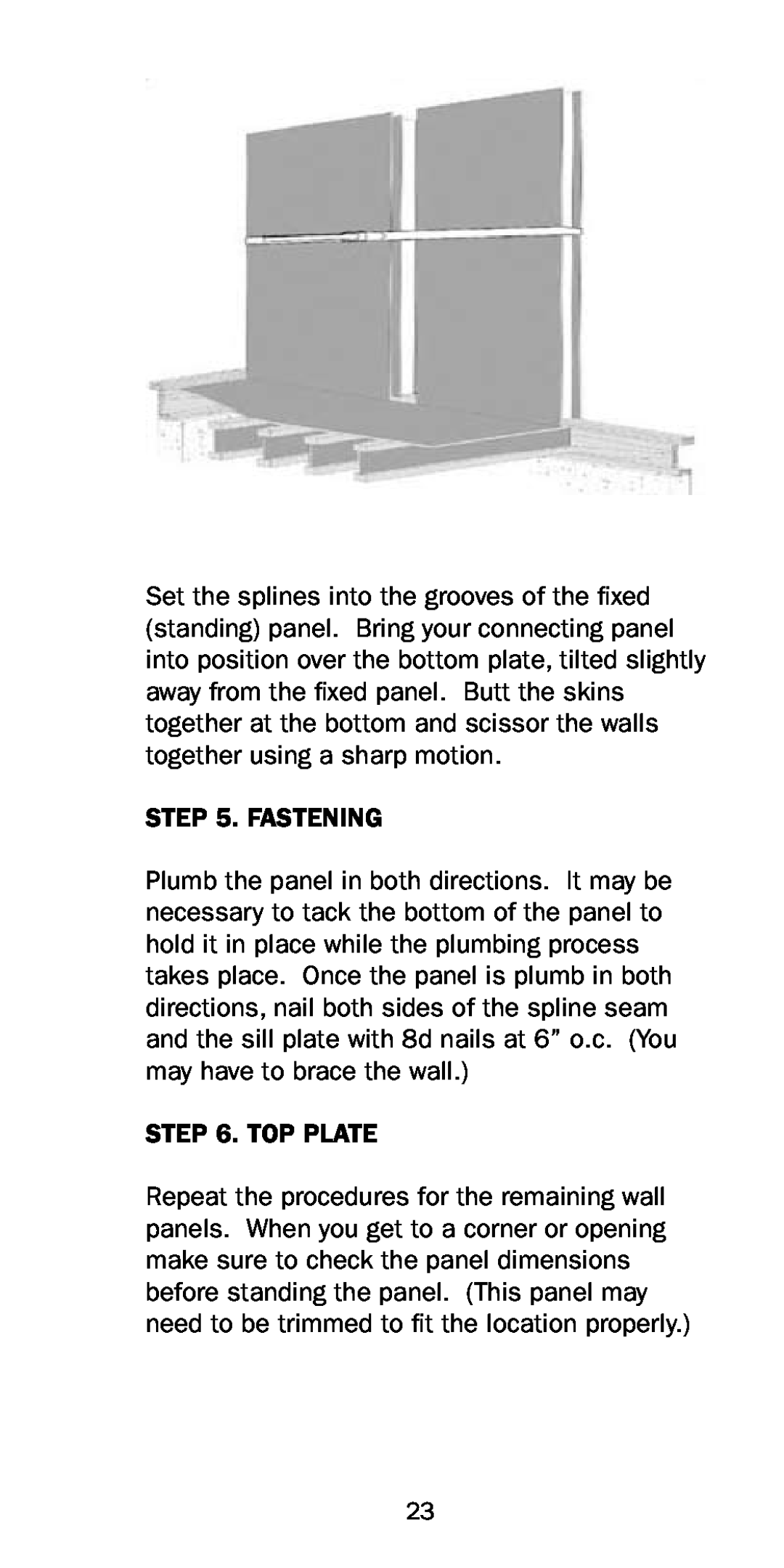 Premier Floors manual Fastening, Top Plate 