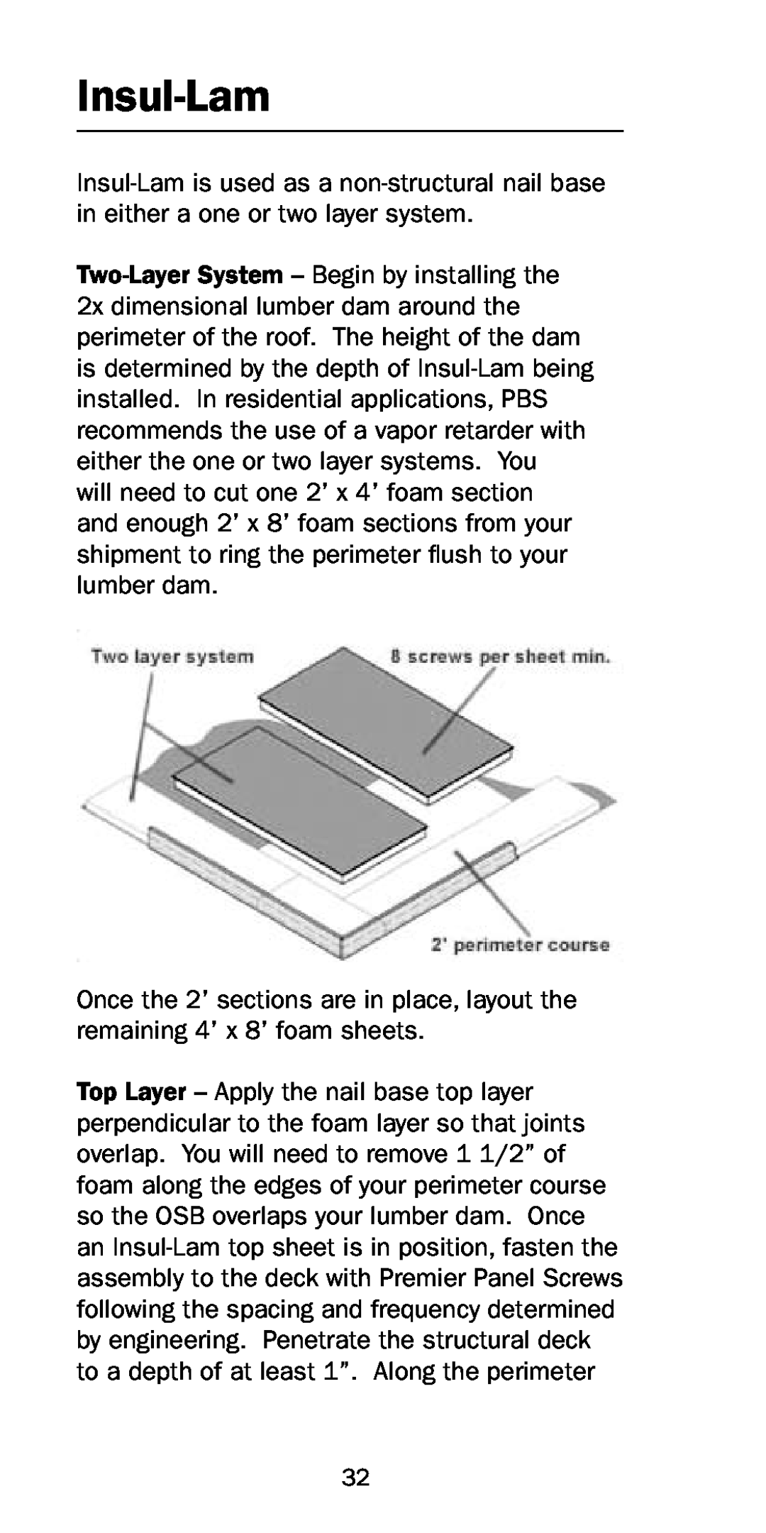 Premier Floors manual Insul-Lam 