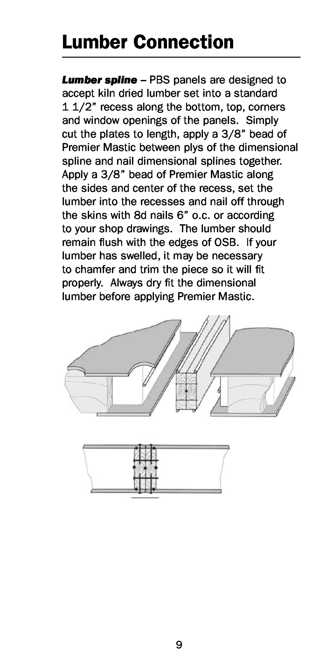 Premier Floors manual Lumber Connection 