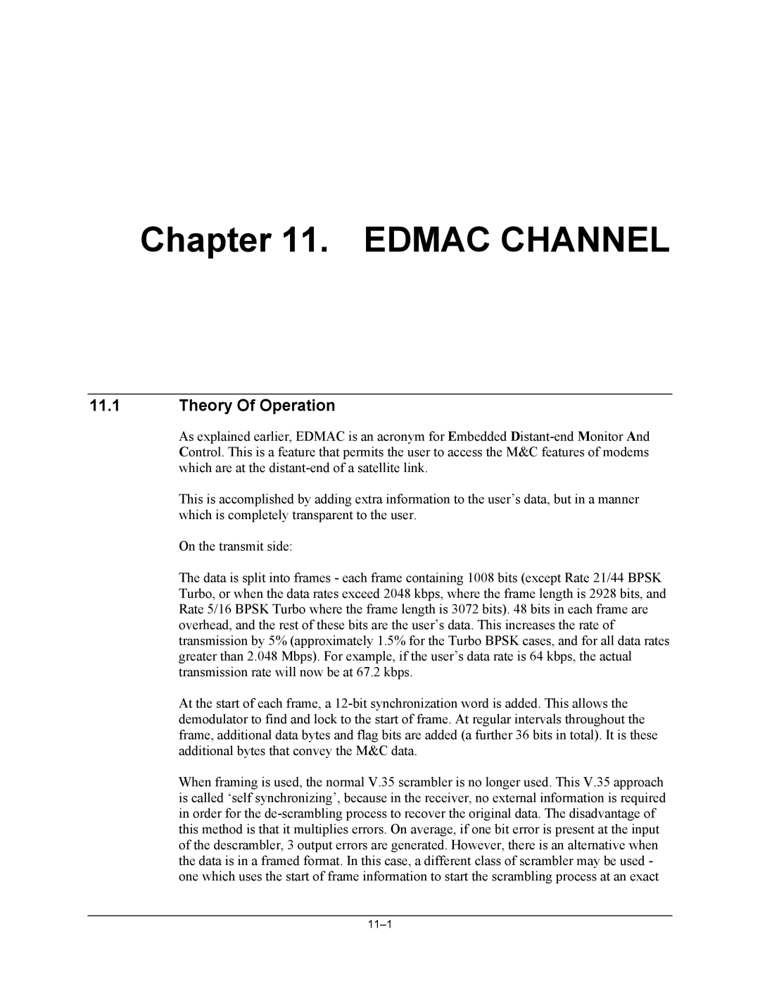 Premier Mounts CDM-600 specifications Edmac Channel, Theory Of Operation 