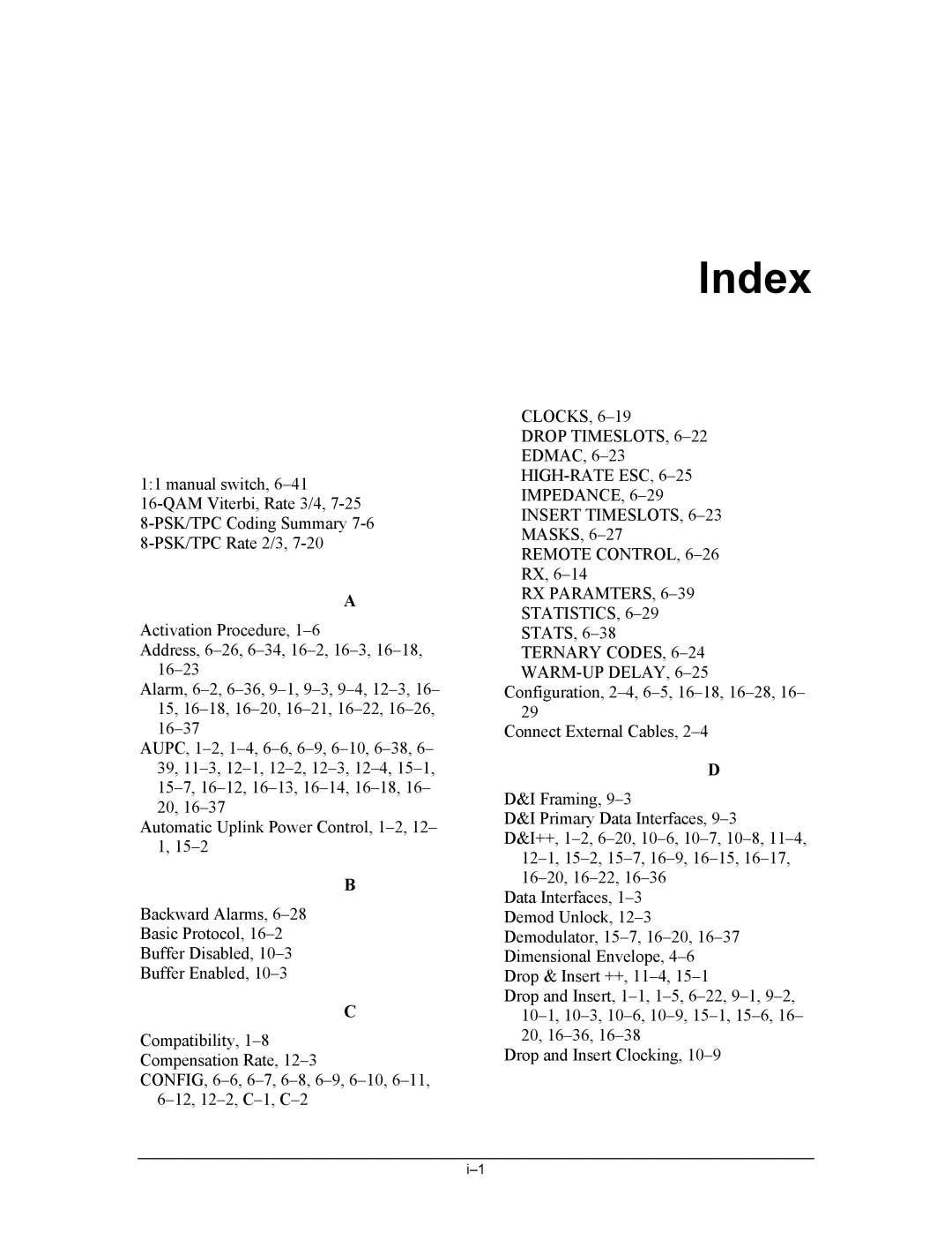 Premier Mounts CDM-600 specifications Index 