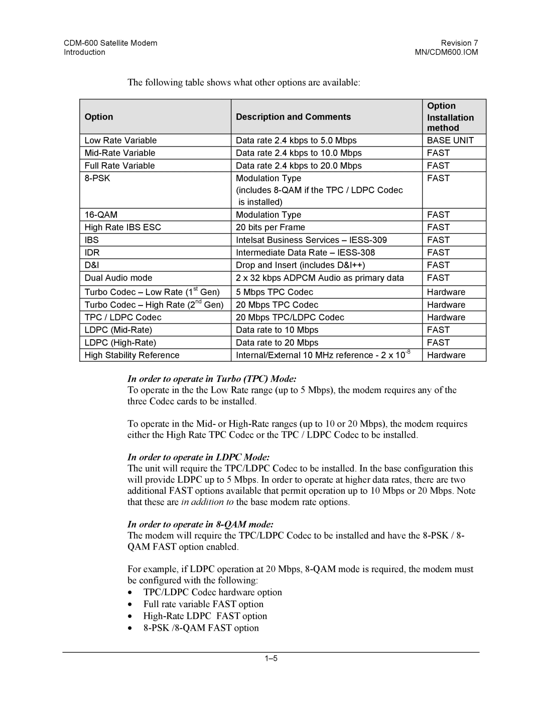 Premier Mounts CDM-600 specifications Order to operate in Turbo TPC Mode 