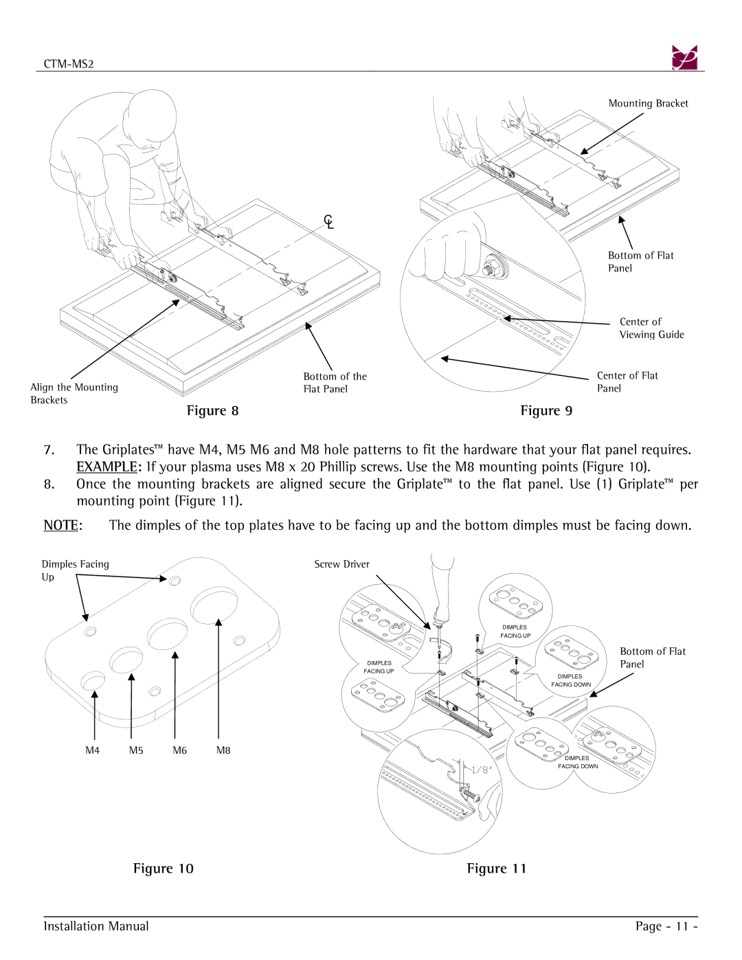 Premier Mounts CTM-MS2 installation manual Installation Manual 