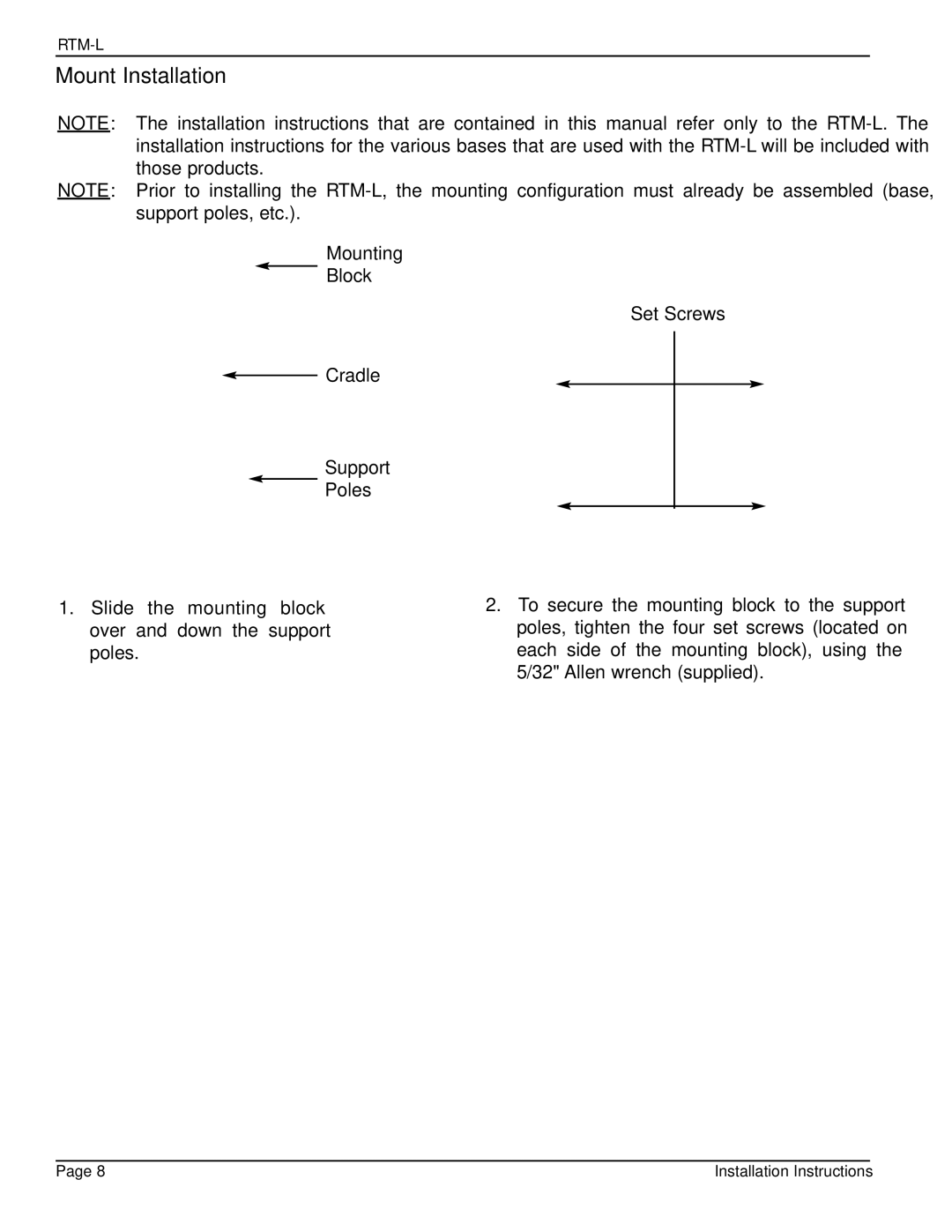 Premier Mounts PSD-BWL installation manual Mount Installation 