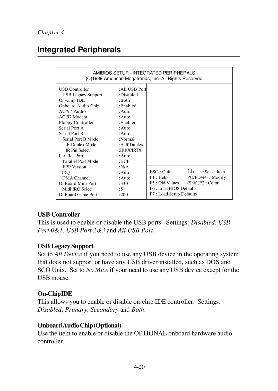 Premio Computer Aries/Centella manual USB Legacy Support, On-ChipIDE, OnboardAudioChipOptional 