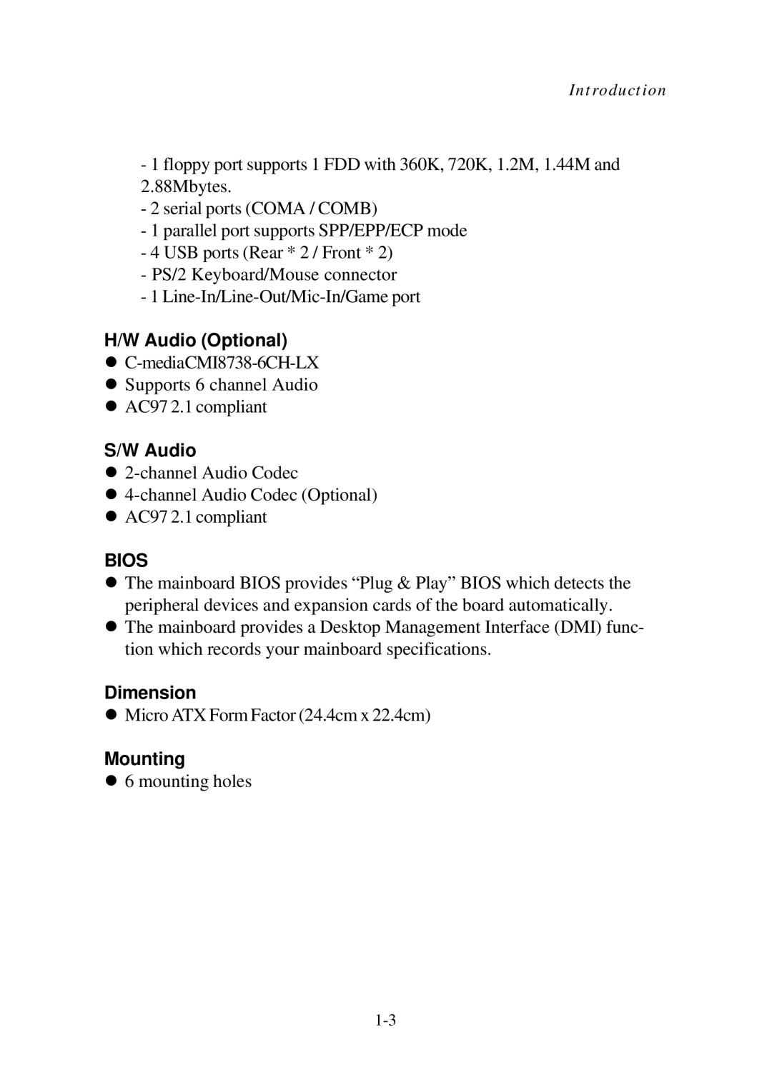 Premio Computer Aries/Centella manual Bios 