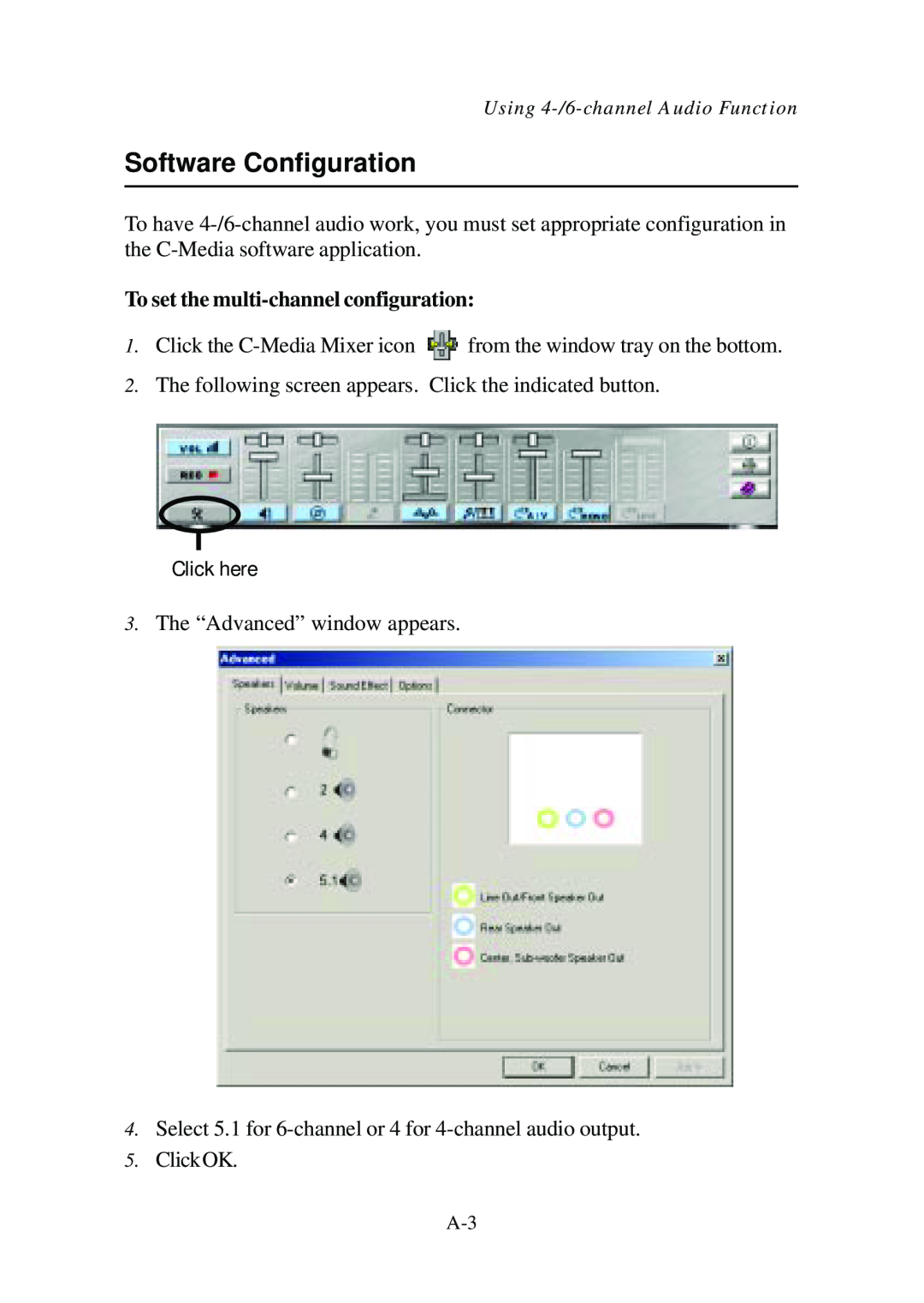 Premio Computer Aries/Centella manual Software Configuration, To set the multi-channel configuration, Click here 