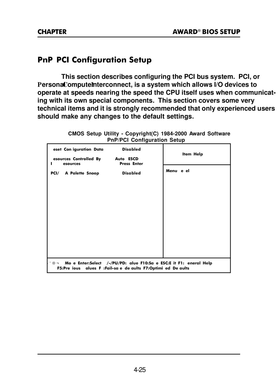 Premio Computer Premio Apollo/Shadowhawk Computer manual PnP/PCI Configuration Setup 