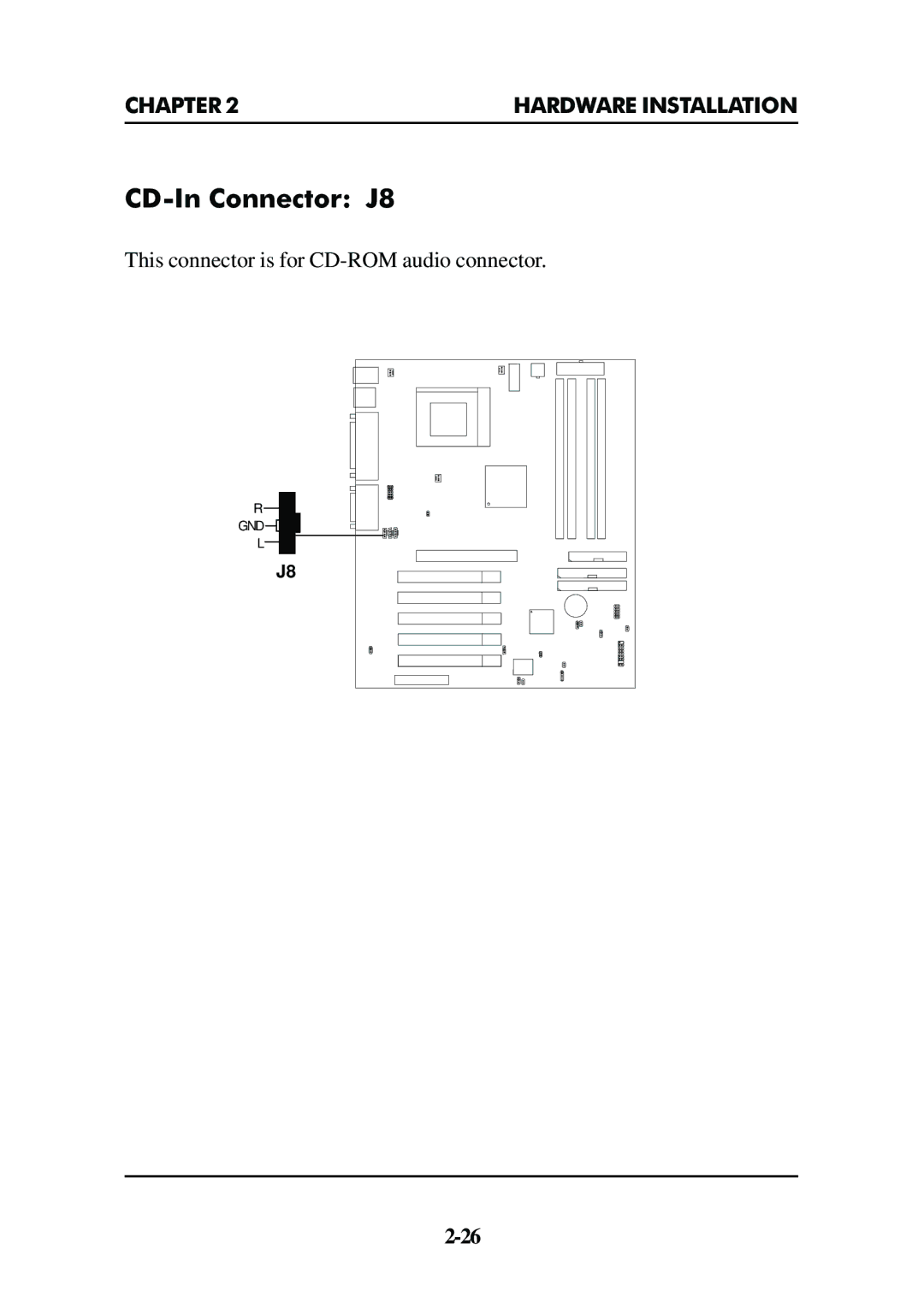 Premio Computer Premio Apollo/Shadowhawk Computer manual CD-In Connector J8 